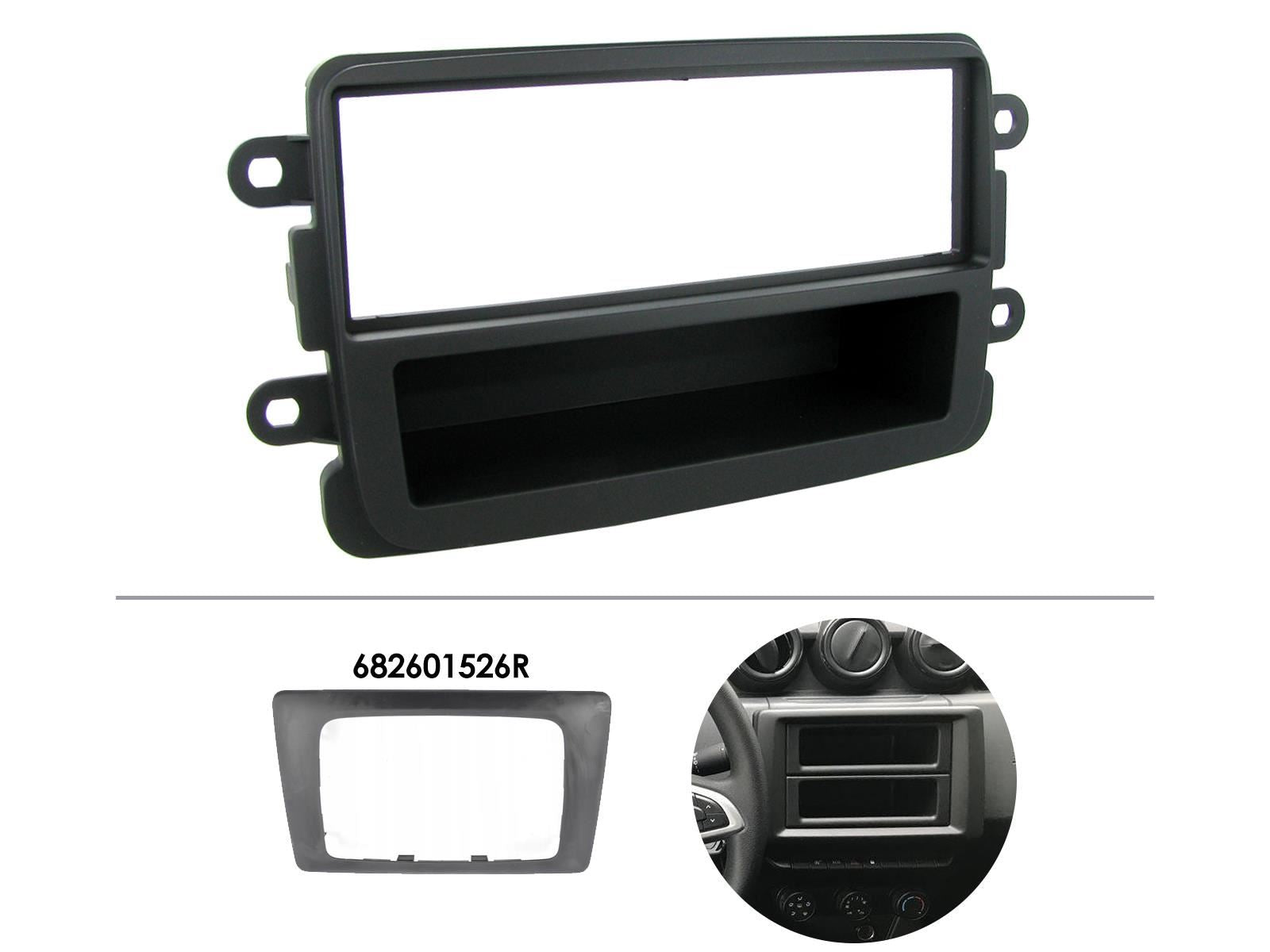 Connects 2 CTKDC02 - Dacia Duster 2012 - 2016 Single Din Facia & Speaker Adaptors & Fitting Installation Kit
