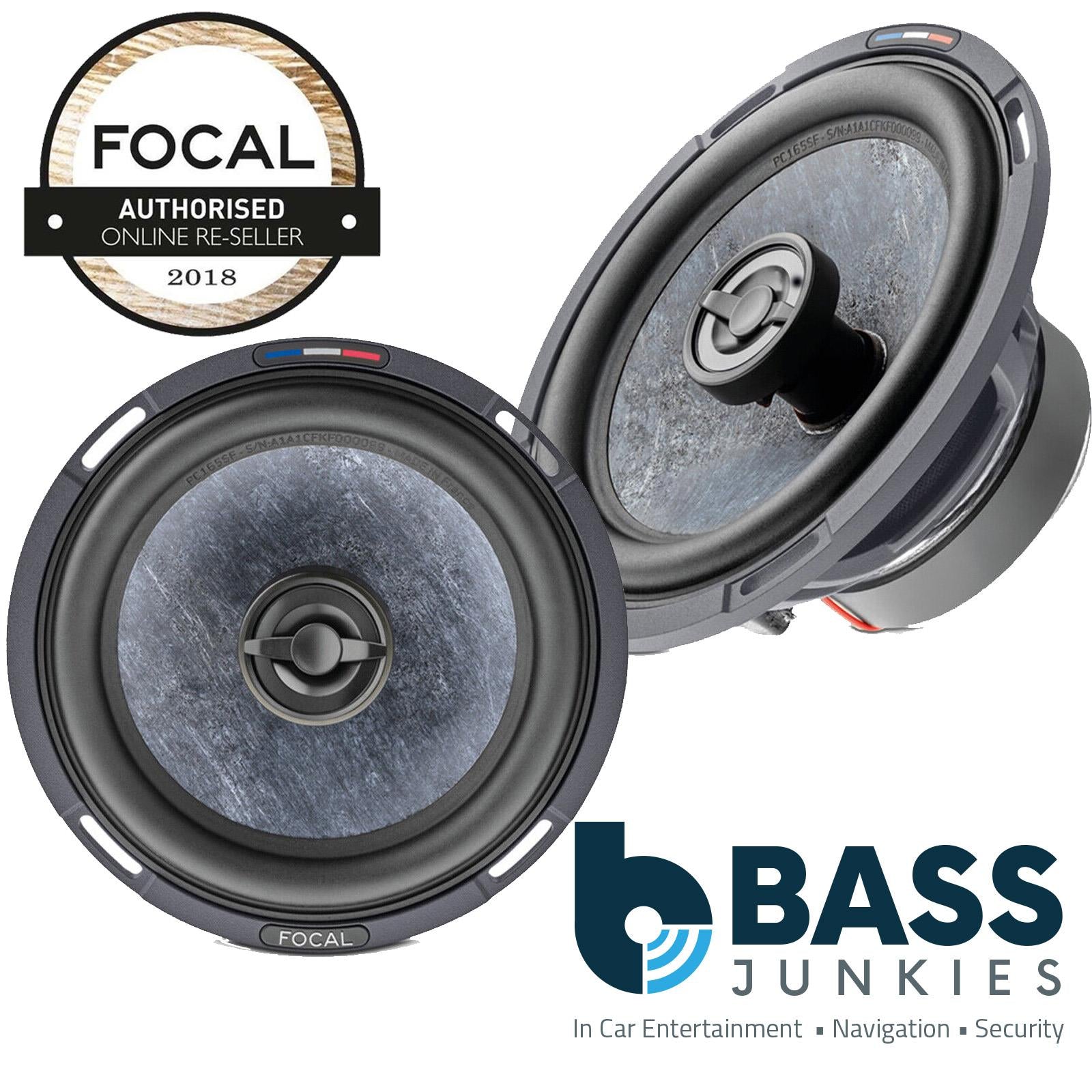 Focal PC165SF - 6.5" 320 Watts Slate Fibre Cone 2-Way Coaxial Car Speakers