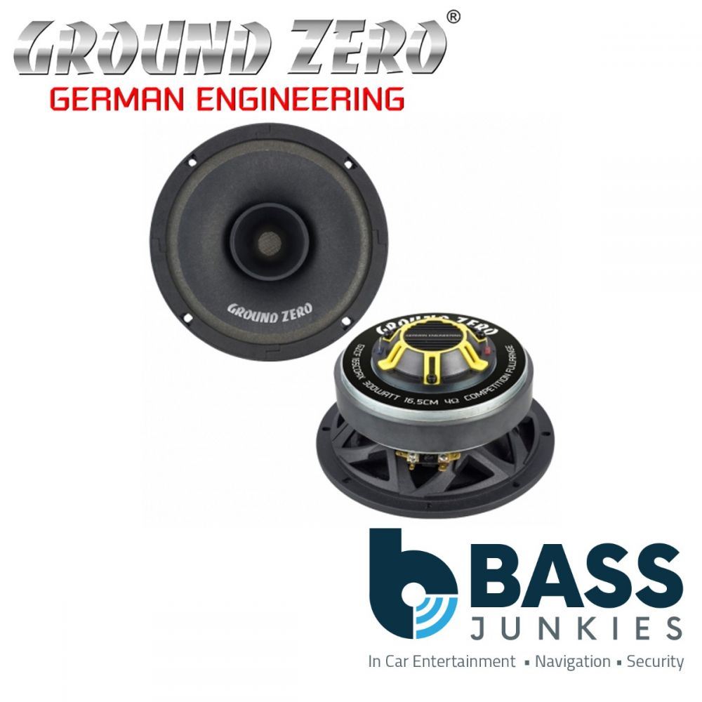 Ground Zero GZCF 165COAX - 6.5" Inch 16.5cm 300 Watts Coaxial Speaker - Single