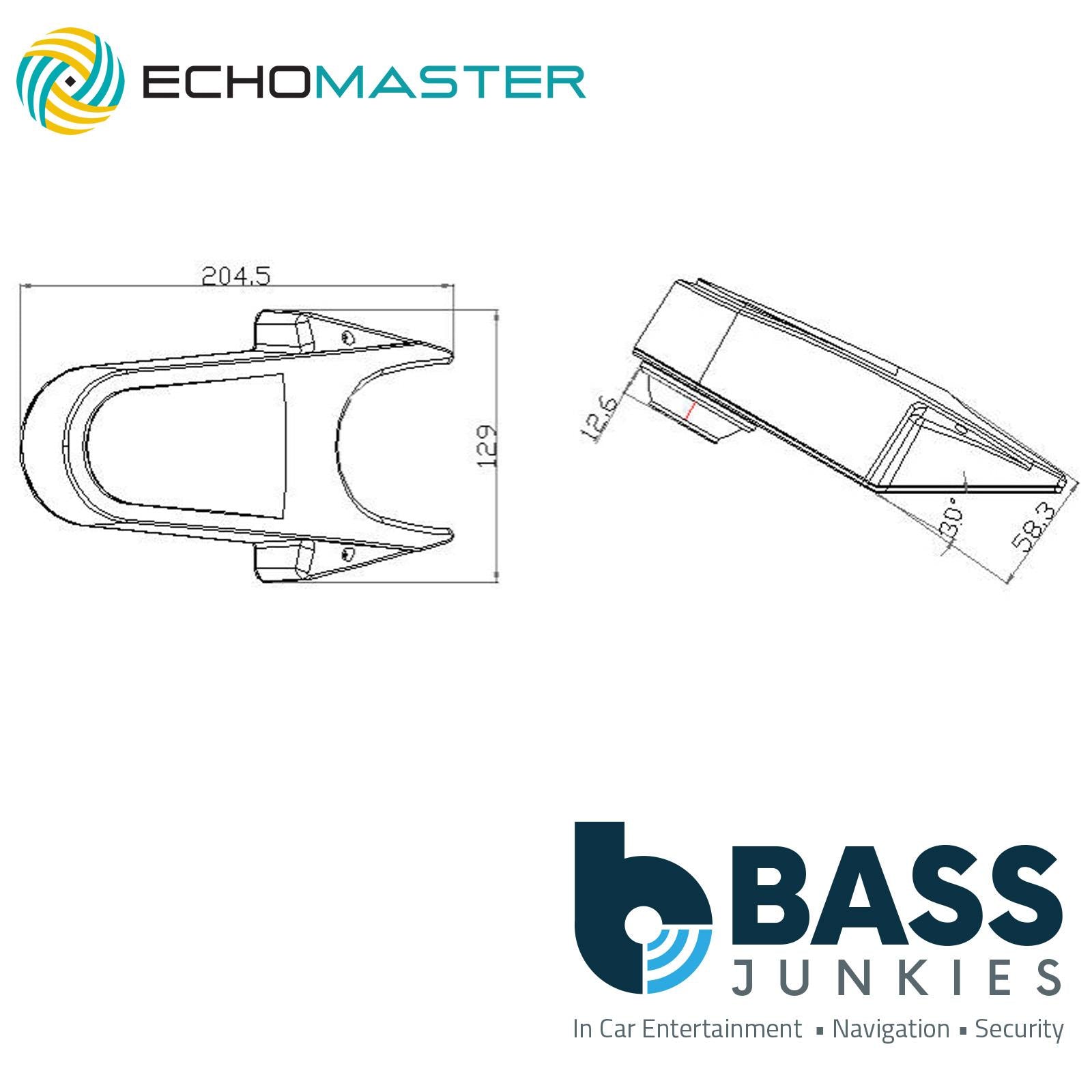 Echomaster PCAM-RM1-P 1/4" CCD Roof Mounted Reverse Camera with Night Vision