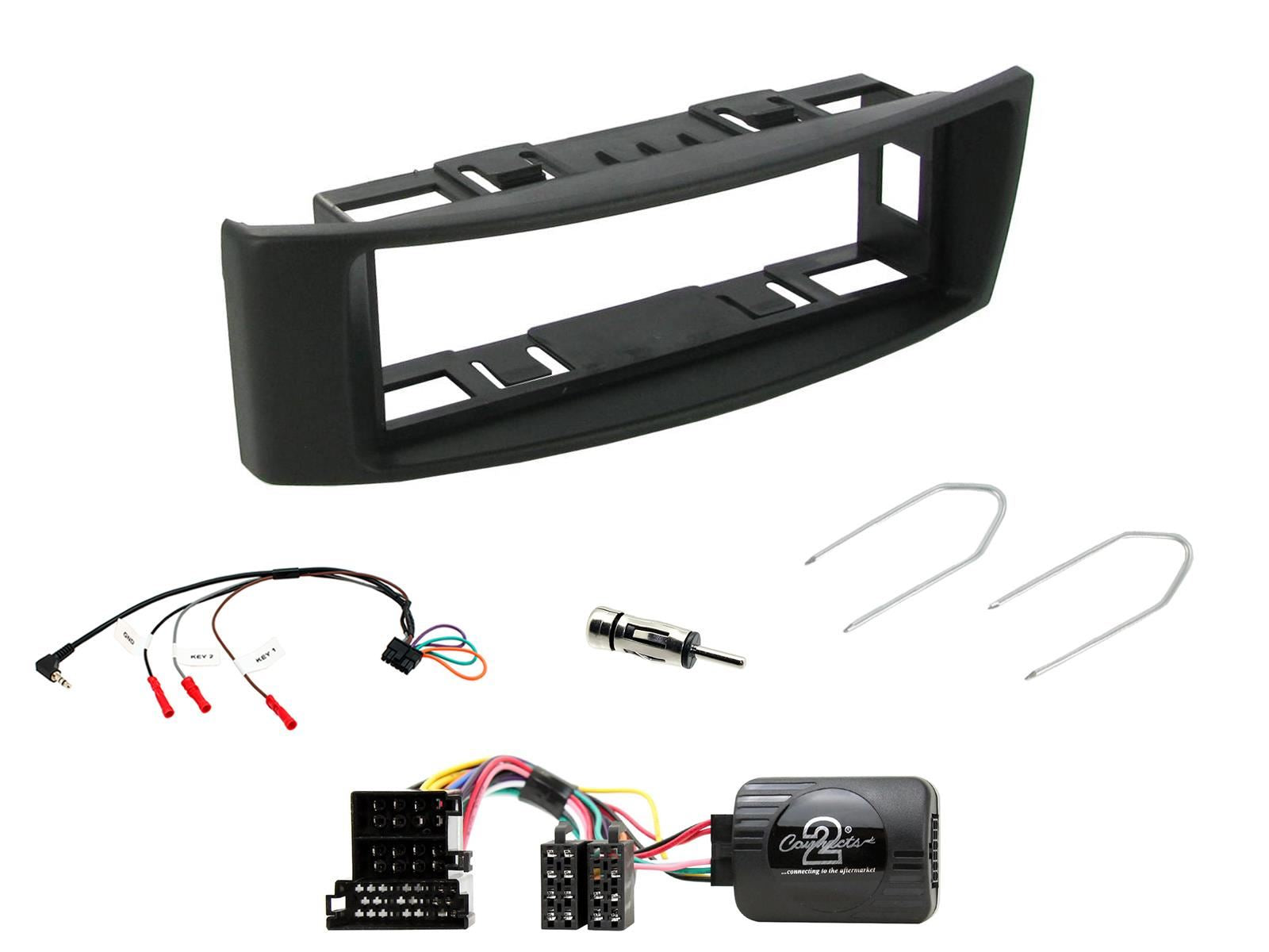 Connects2 CTKRT02 - Renault Megane 2000 - 2002 Single Din Fascia & Steering Wheel Interface Installation Kit