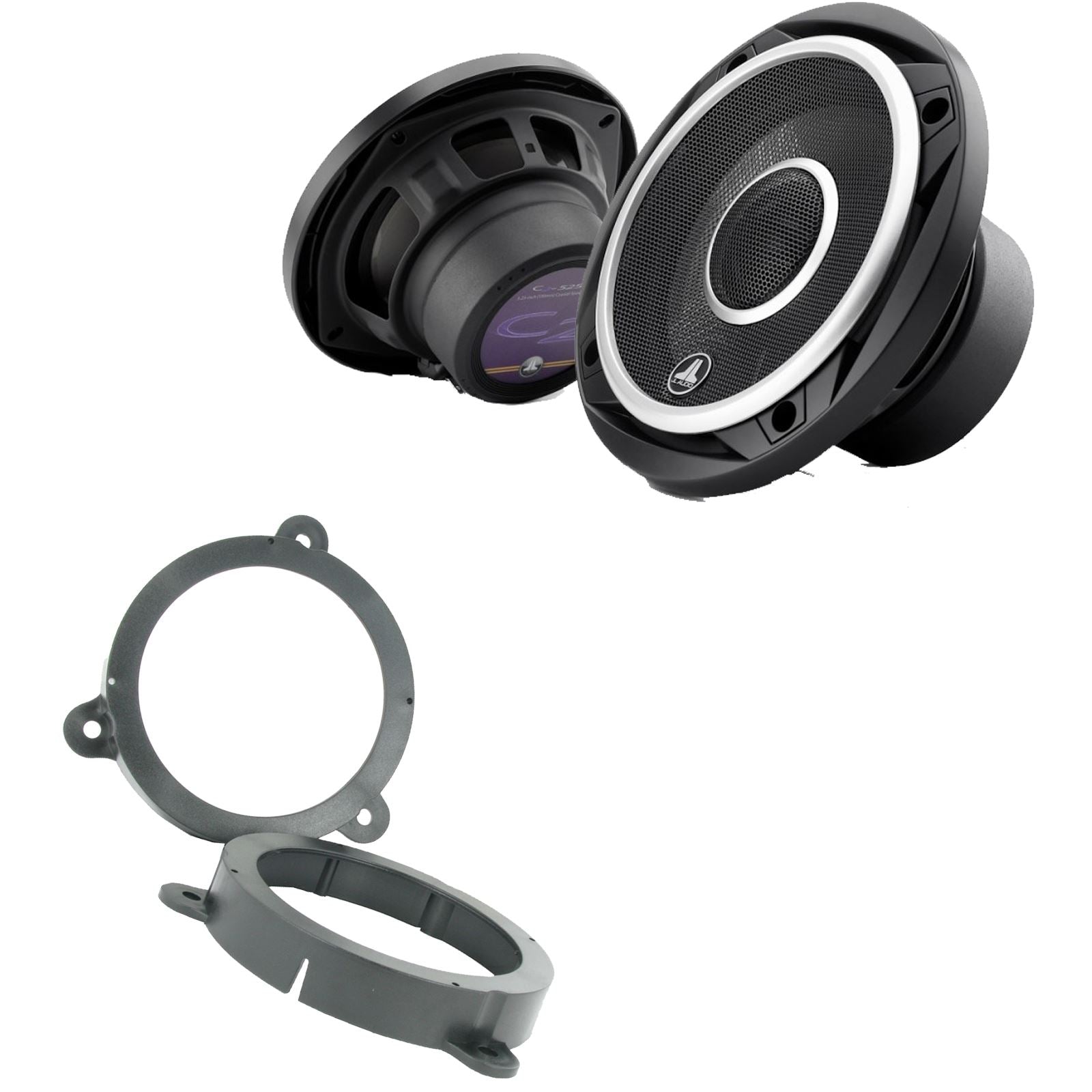 JL Audio C2-525X 2-Way 130mm/13cm/5.25" Coaxial Speakers (Per Pair 450 Watts) Fits Renault Megane 2008-12