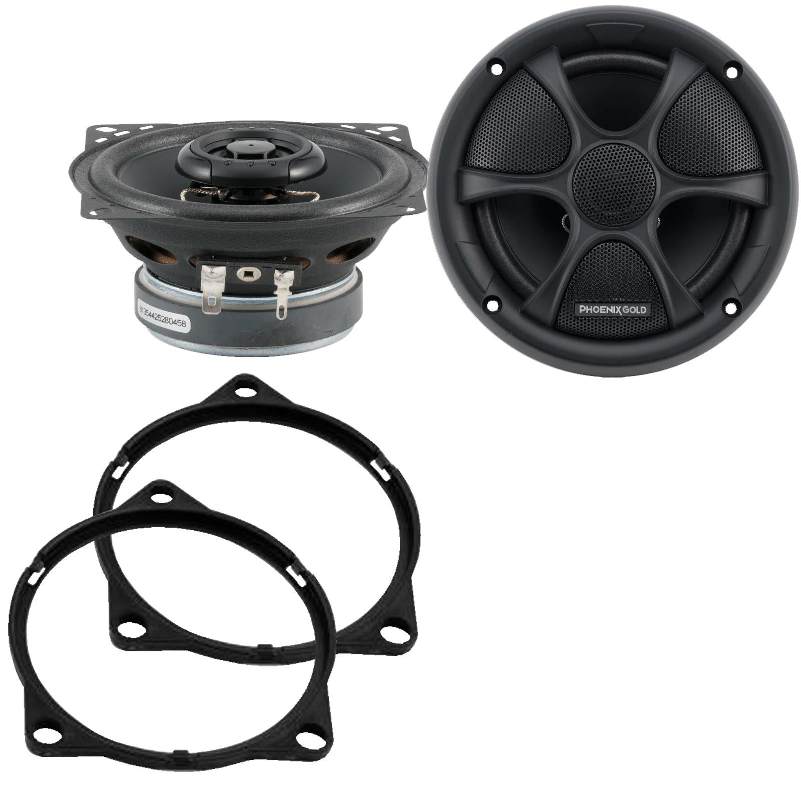 Phoenix Gold RX4CX 100mm/10cm/4" 2-Way Coaxial Car speakers (Per Pair Max 160|80 watts RMS) Fits Volvo S90 2017-21 | XC40 18-21 | XC60 17-21 | XC90 15-21