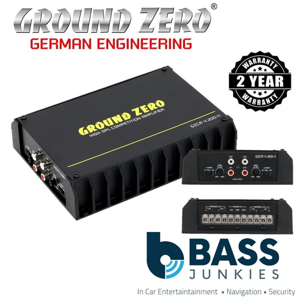 Ground Zero GZCA 4.200-4 - 1500 Watts 1-Channel Competition SPL Car Amplifier
