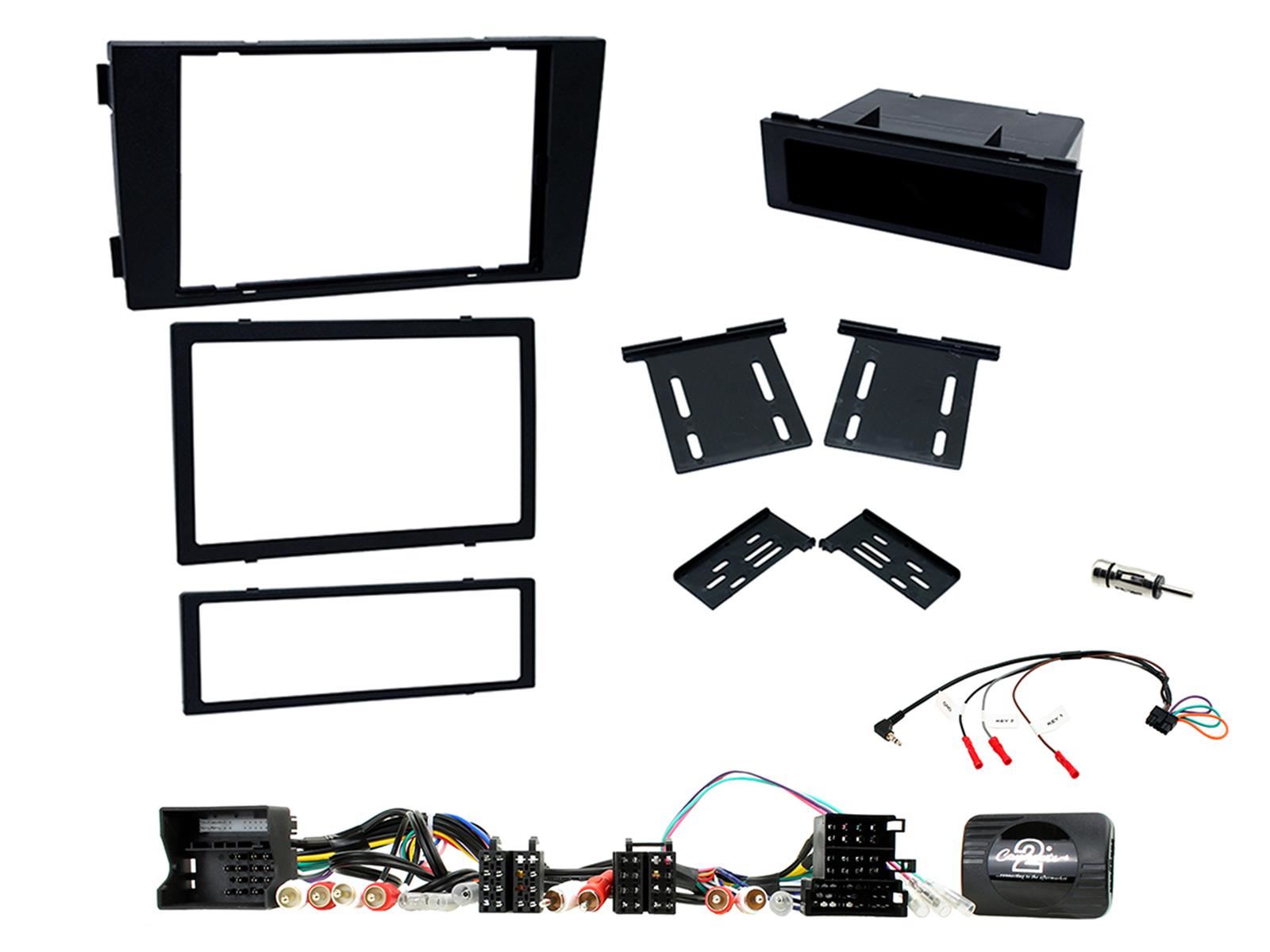 Connects2 CTKAU08 Audi A6 2000-08 Car Stereo Single Din Facia Steering Wheel Interface Kit