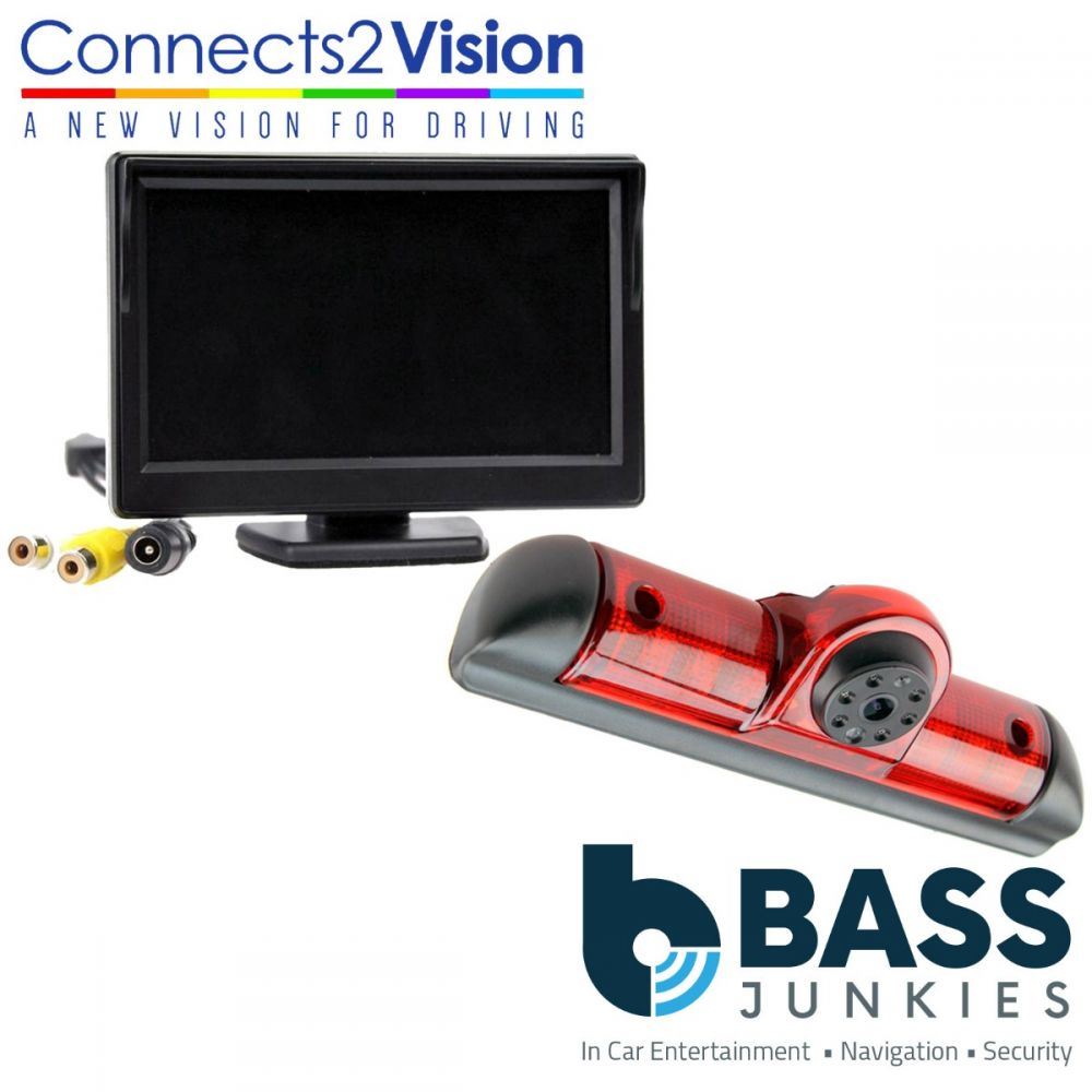 Fiat Ducato 2015 Onwards Rear View Brake Light Reversing Camera & 5" Screen Kit