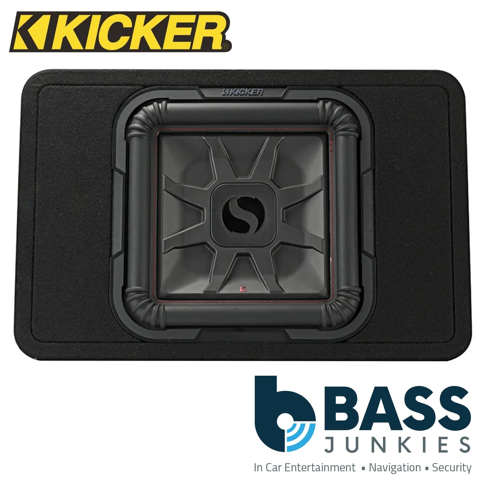Kicker Solo-Baric L7T 12" Thin Profile Loaded Enclosure 2 Ohm Subwoofer 600 Watts RMS Power Thick MDF Construction
