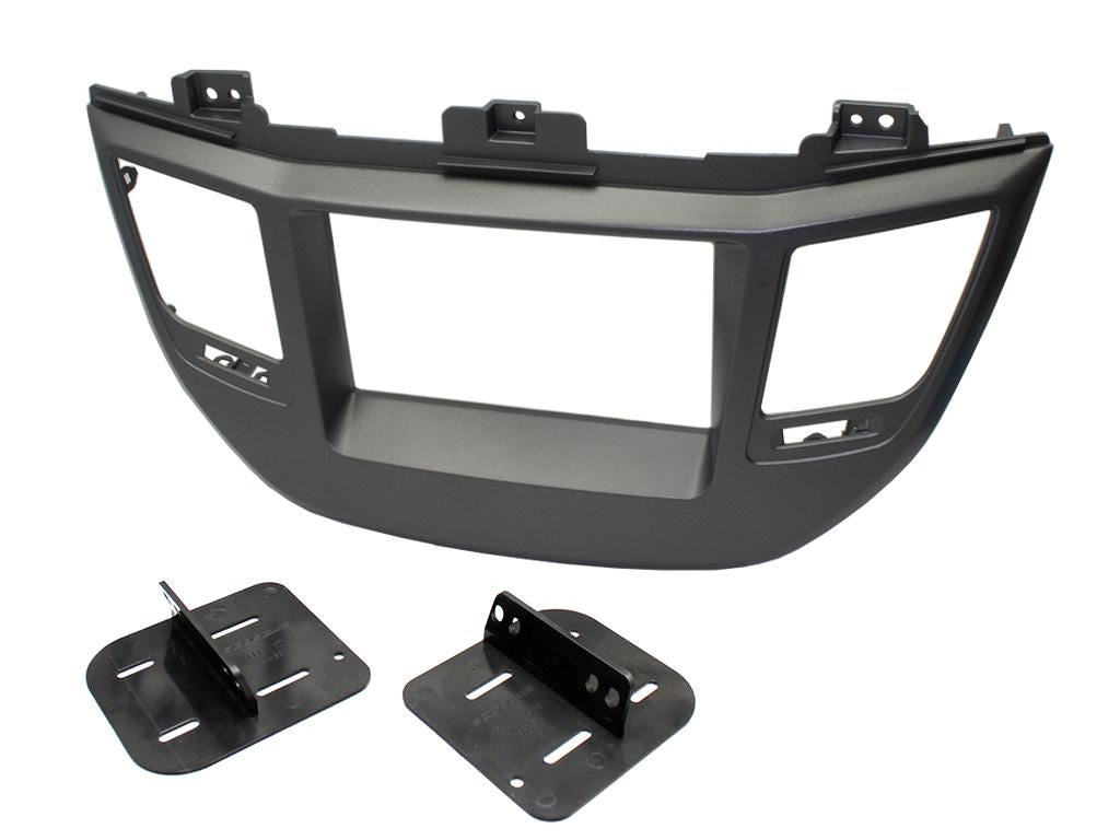 Grundig 6.8" Apple Android Double Din Stereo Fitting Kit + Steering Wheel Stalk Controls to fit Hyundai Tucson 2015-