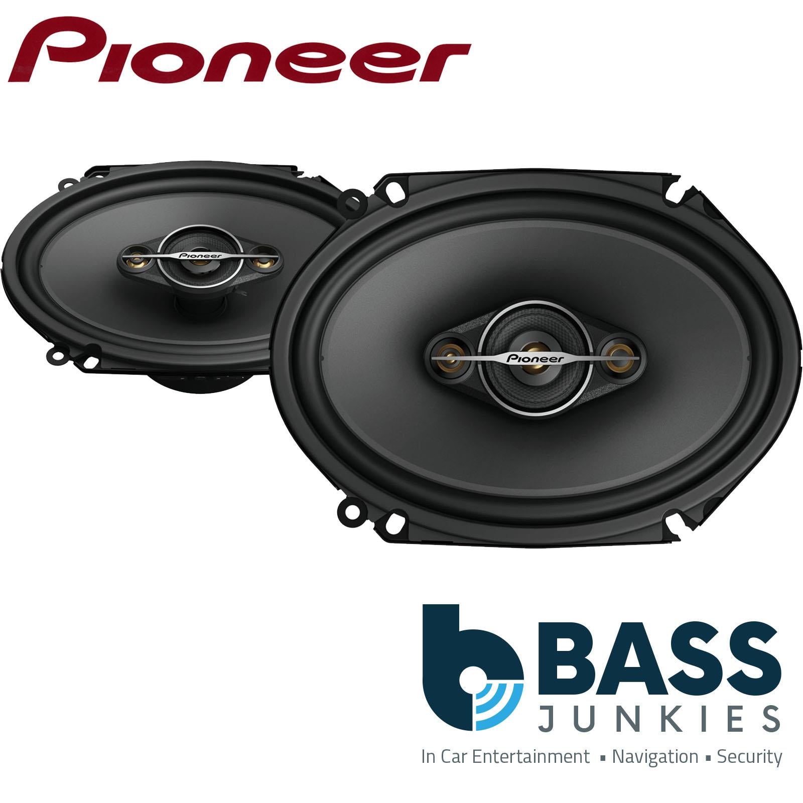 Pioneer TS-A6881F 6 x 8 inch 4-Way 350W Max Power Car Audio Coaxial Speakers
