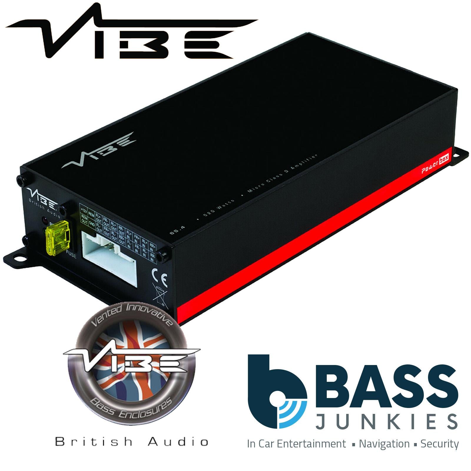 Vibe POWERBOX65.4M - Class D 4 Channel 520 Watts Car Amplifier