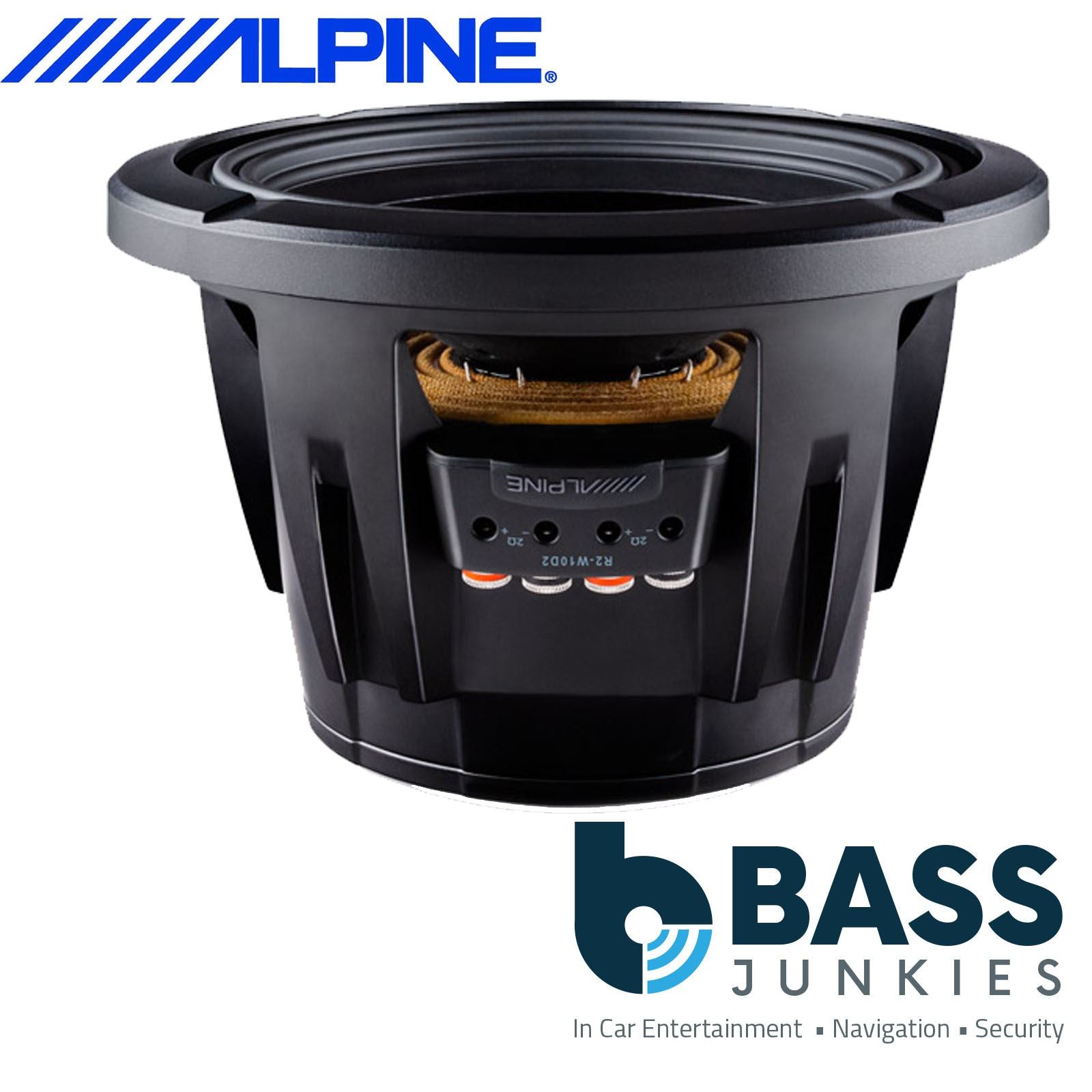 Alpine R2-W10D4 10 inch Dual Cap Car Sub Subwoofer 750W RMS 2250W Map Power