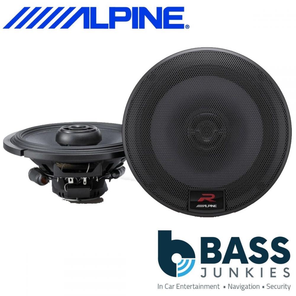 Alpine R-Series R-S65 6.5" 16.5cm 300 Watts 2 Way Coaxial Speakers (Pair)