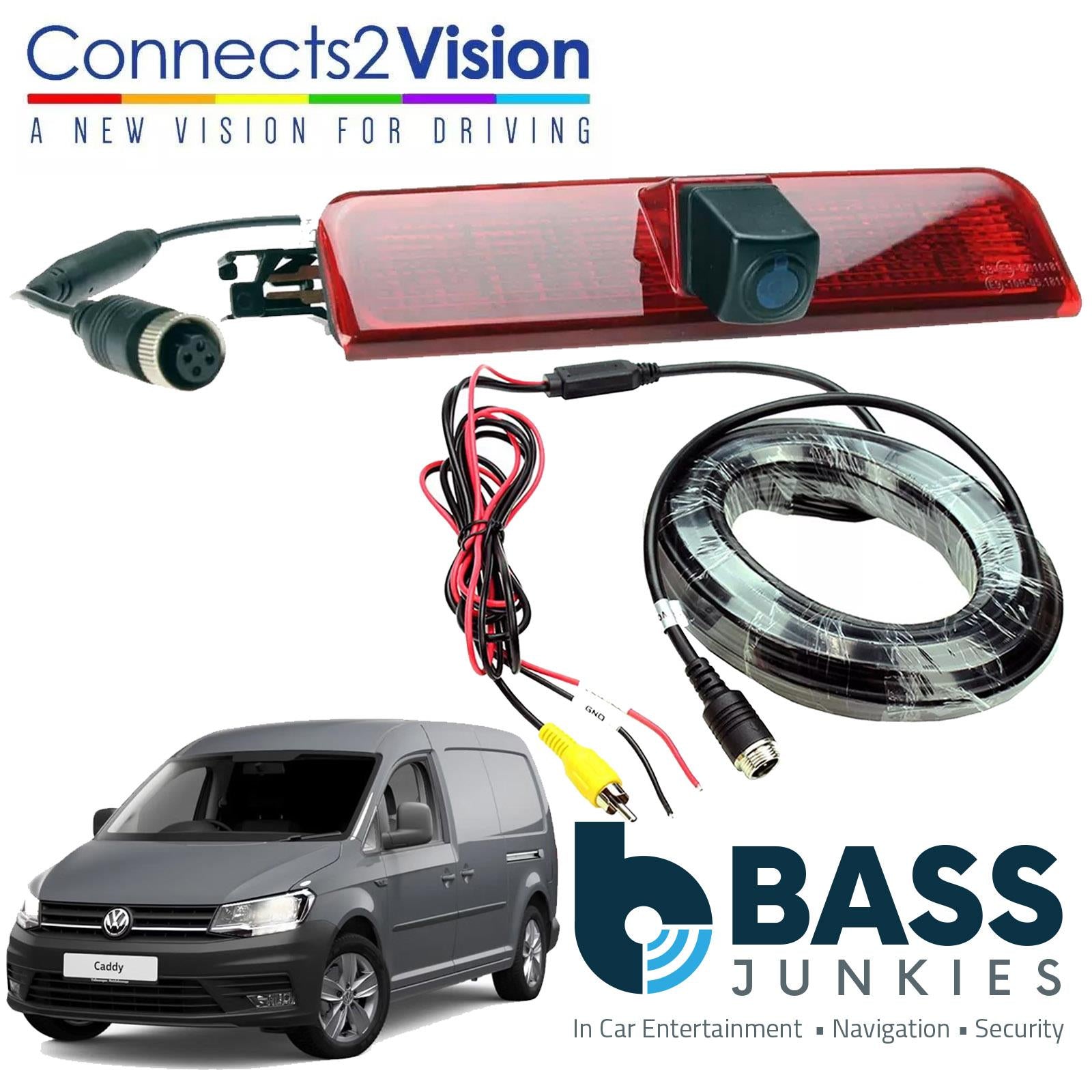 Replacement Brake Light & Reversing Camera for use  the Volkswagen  Caddy 2008-2016 Facelift Model