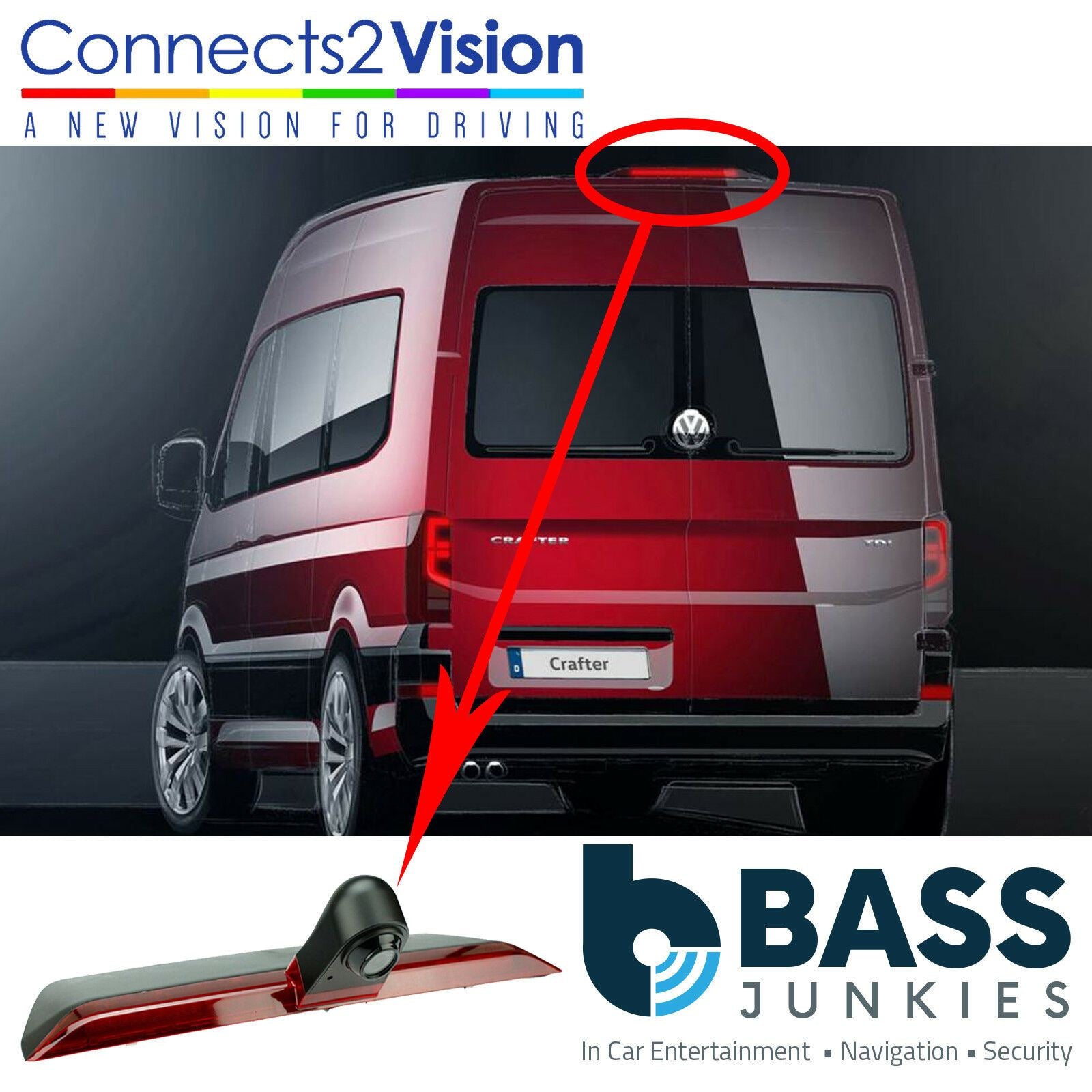 Connects2 CAM-VW9 Volkswagen Crafter 2017 Onwards Replacement Car Reversing Camera