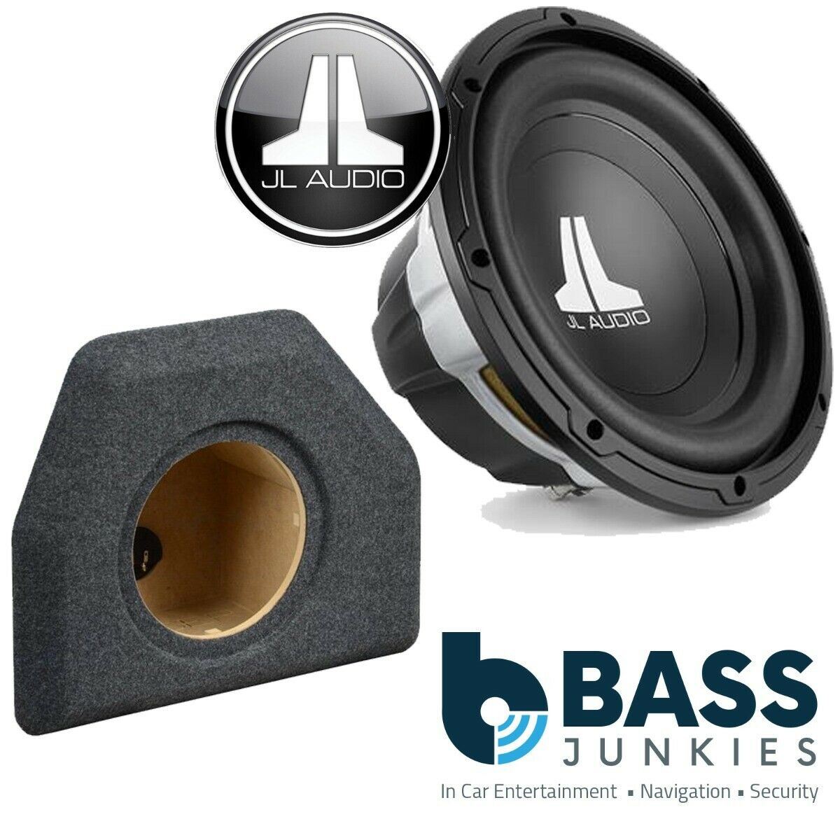 Volkswagen Passat 2005-2014 JL Audio 10W0V3-4 - 10" Inch 300 Watts Car Subwoofer Custom Bass Box Kit
