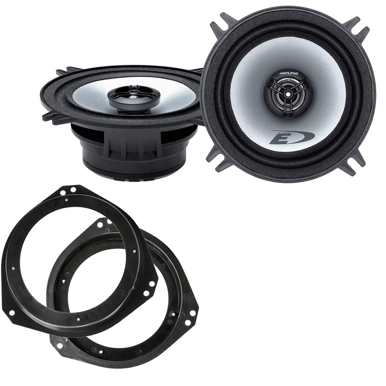 Alpine SXE-1325S 2-Way 130mm/13cm/5.25" Coaxial Speakers (Per Pair 400 Watts) Fits Vauxhall Corsa 1993-06 | Tigra 94-00 | Vivaro 01-14