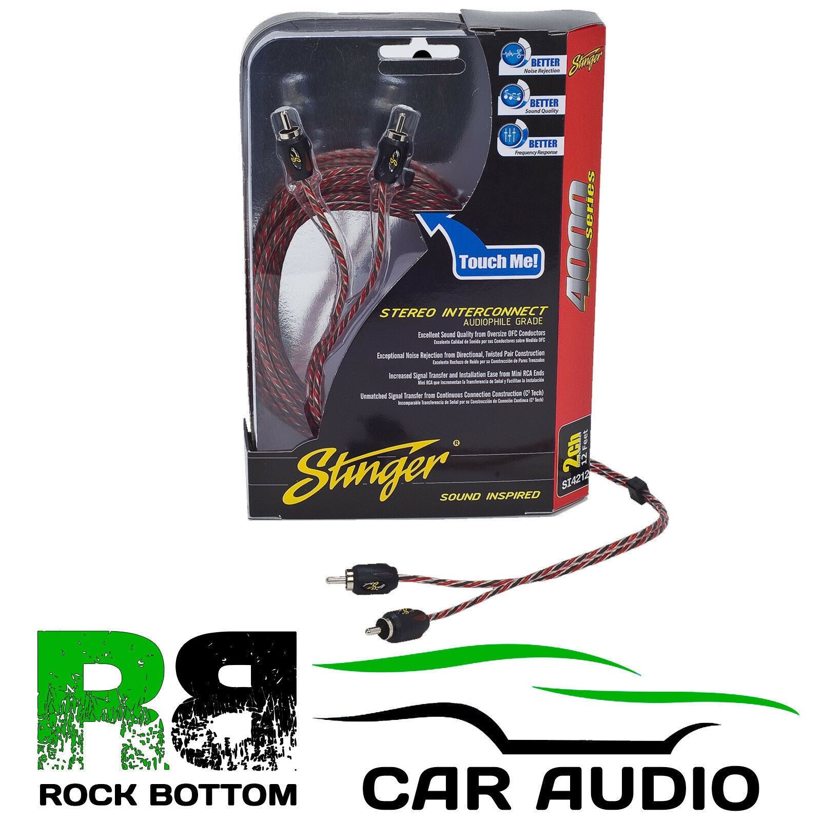 Stinger SI42YF 2 Female & 1 Male Y-Adapter Twisted Rca Pair