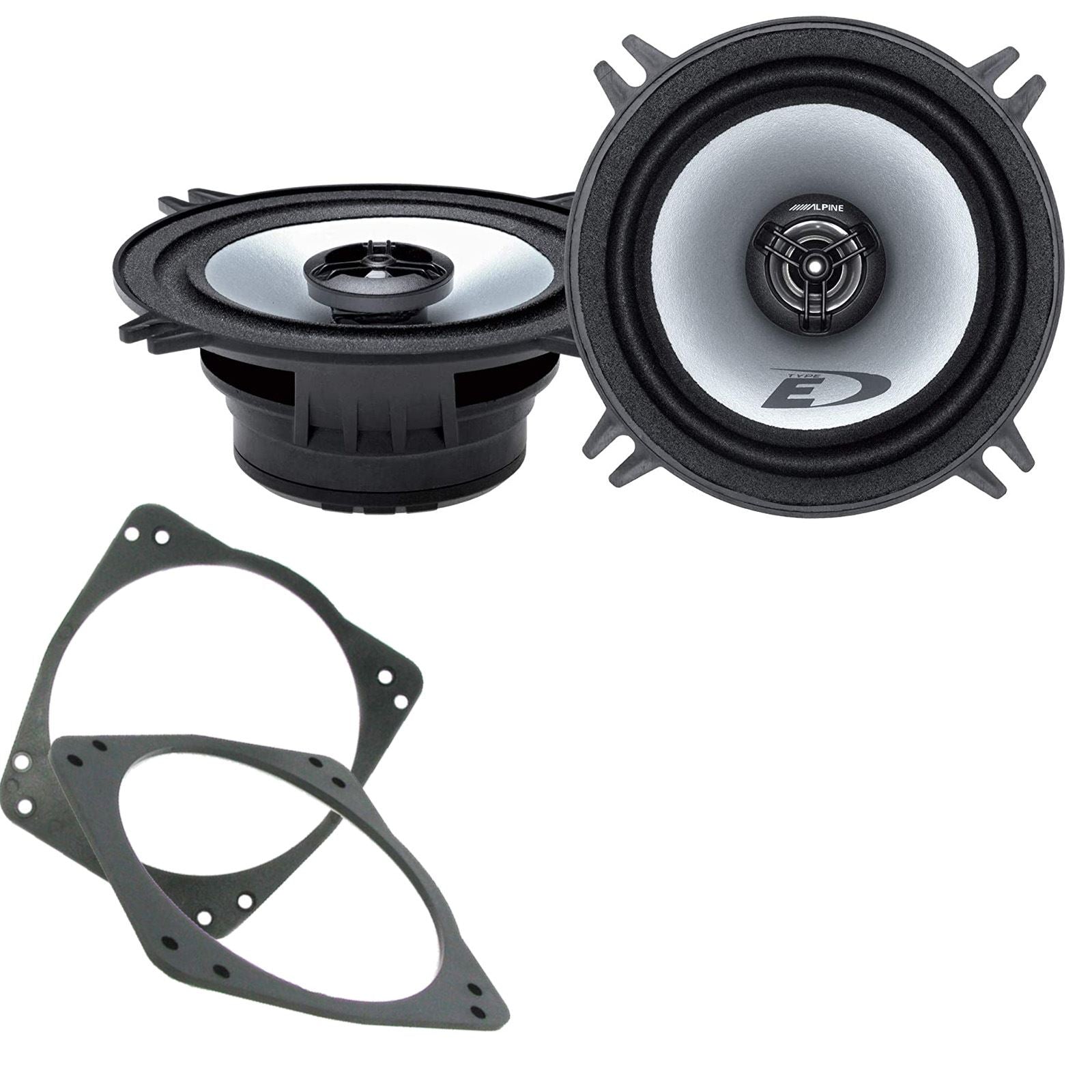 Alpine SXE-1325S 2-Way 130mm/13cm/5.25" Coaxial Speakers (Per Pair 400 Watts) Fits Ford Fiesta 1989-01