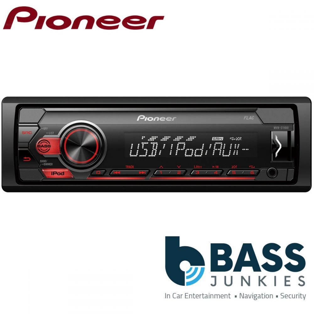 Pioneer MVH-S110UI Mechless USB Aux iPod/iPhone Android Car Stereo