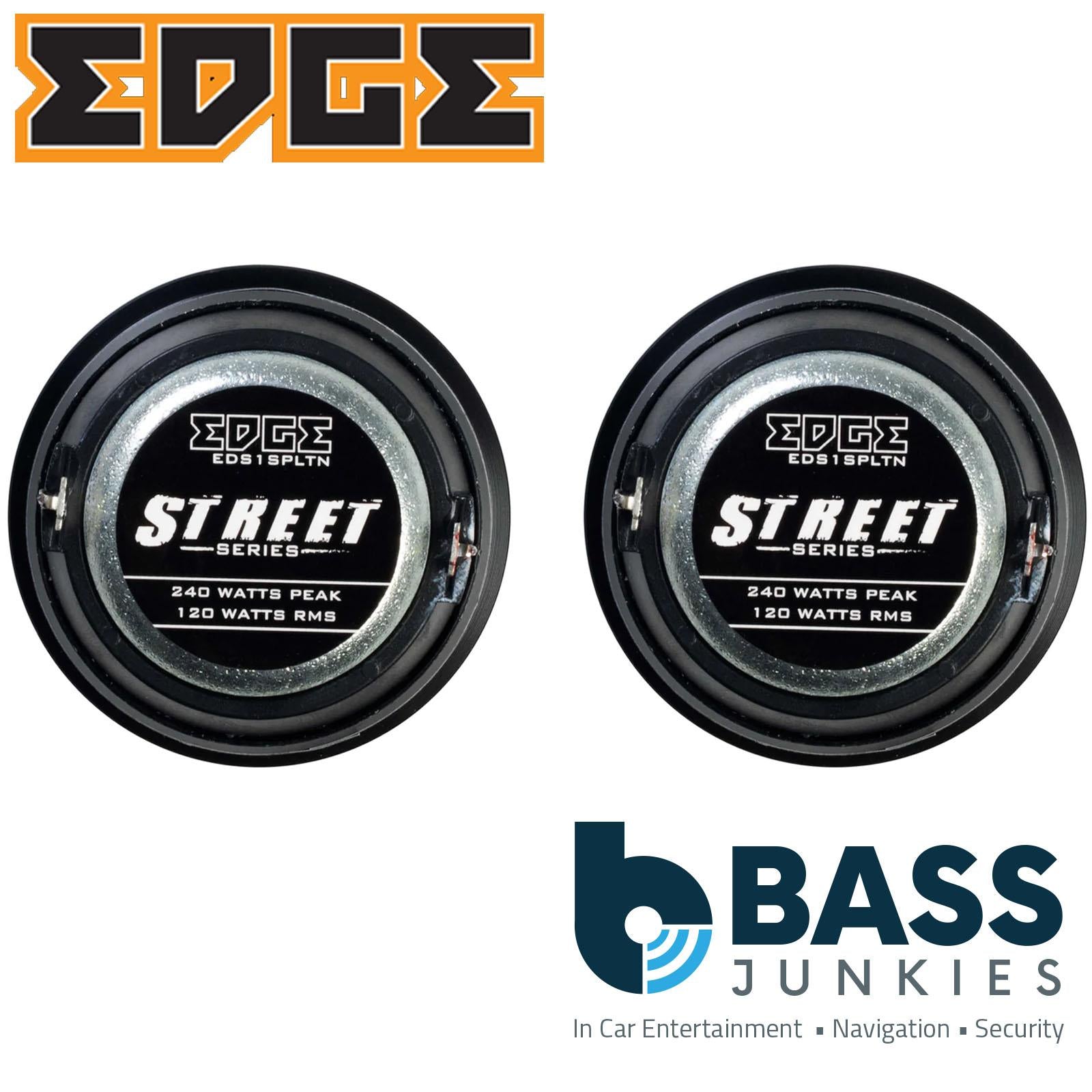 EDGE EDS1SPLTN-E1 Street 1 Inch Car Tweeter, SPL Metal Dome, 60 watts RMS, 4O