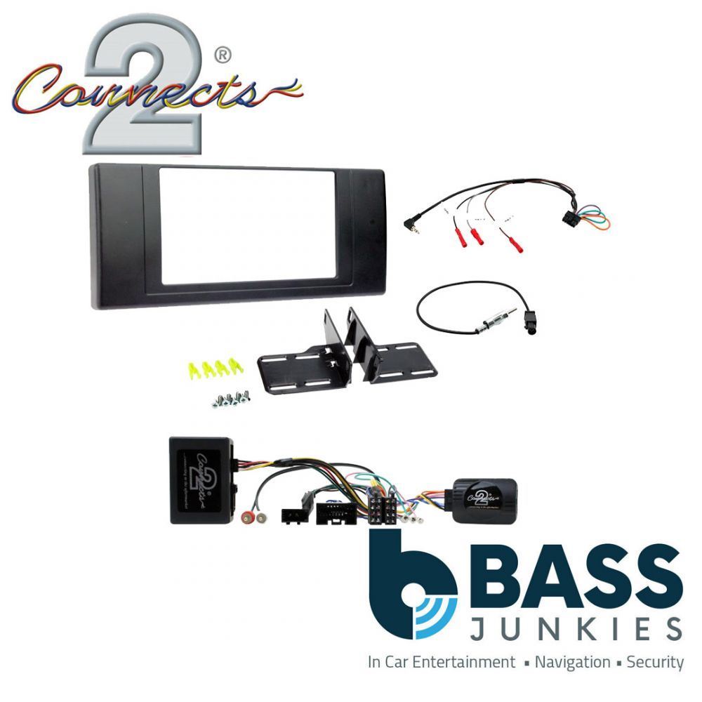 Connects 2 CTKLR05 - Land Rover Range Rover-Vogue 2006 - 2012 Double Din Facia & Steering wheel Interface Fitting Installation Kit