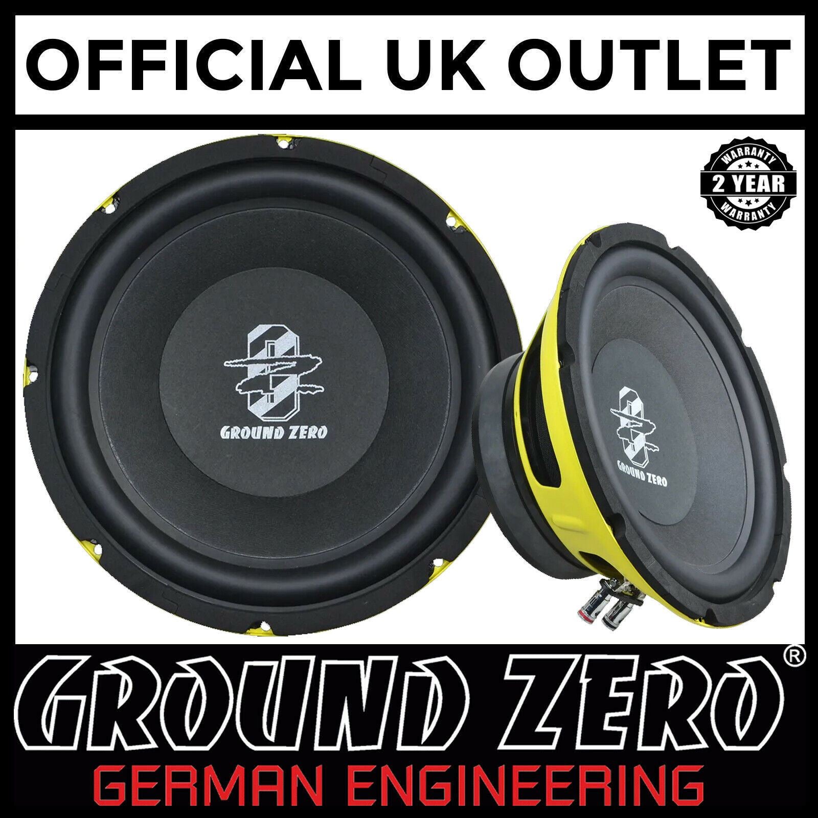 GroundZero GZCK 250XSPL - 10" 200 WRMS Kick Midwoofer Car Van Speaker (Single)