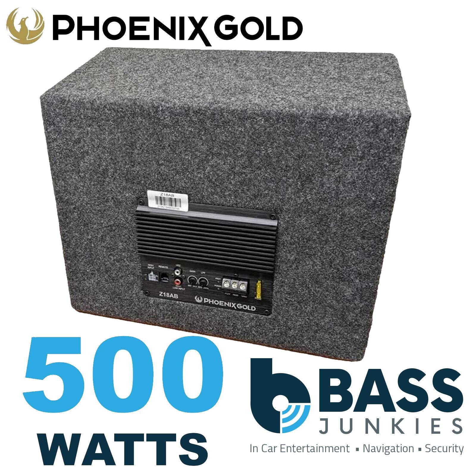 Phoenix Gold Z Series Z18AB 8" 500W Powered Active Ported Wedge Subwoofer Box