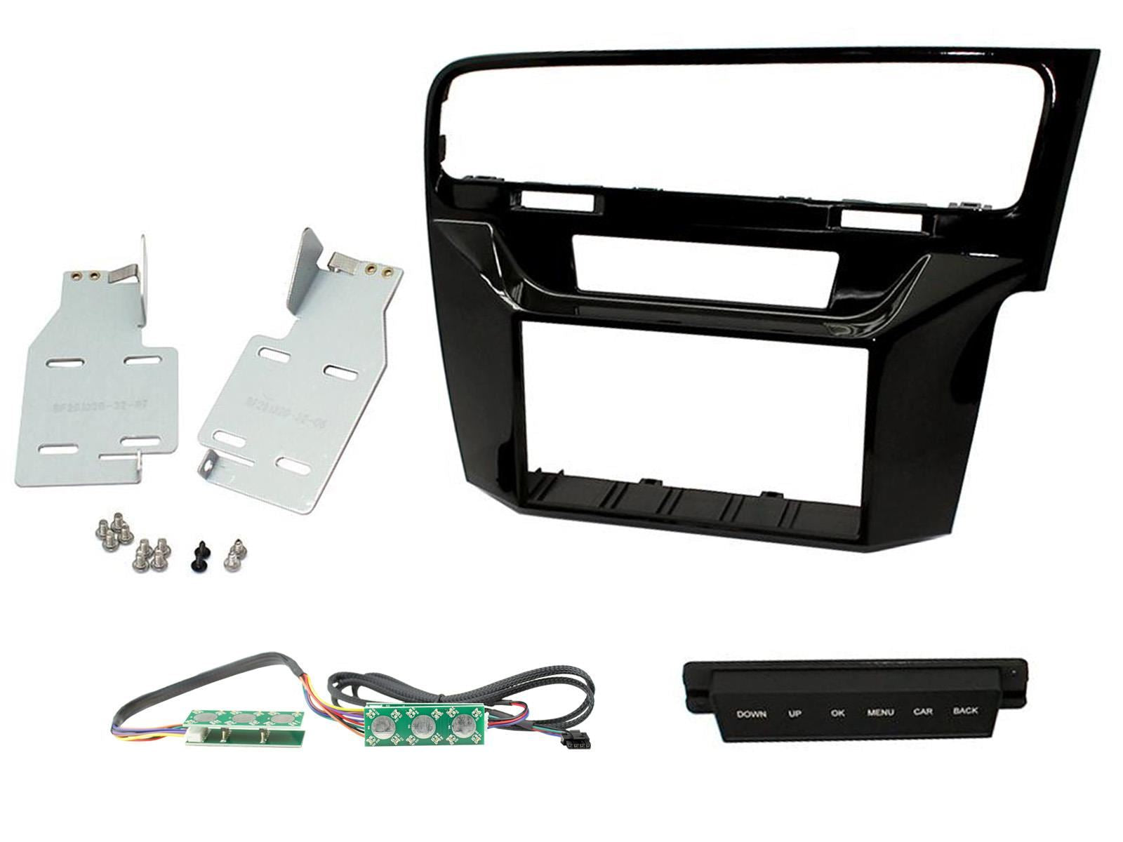 Connects2 CTKVW08 - Volkswagen Golf 2013 - 2016 Double Din Fascia & Steering Wheel Interface Installation Kit