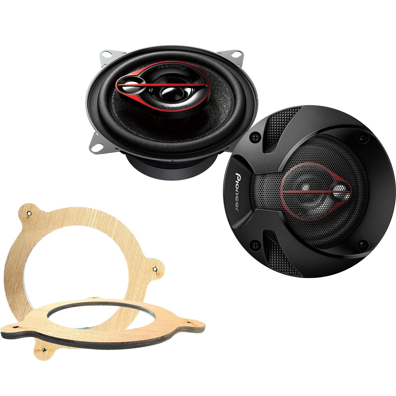 Pionner TS-R1051S 100mm/10cm/4" 3 Way Coaxial Car speakers (Per Pair Max 420|60 watts RMS) Fits BMW 3-Series (Convertible) 1998-06
