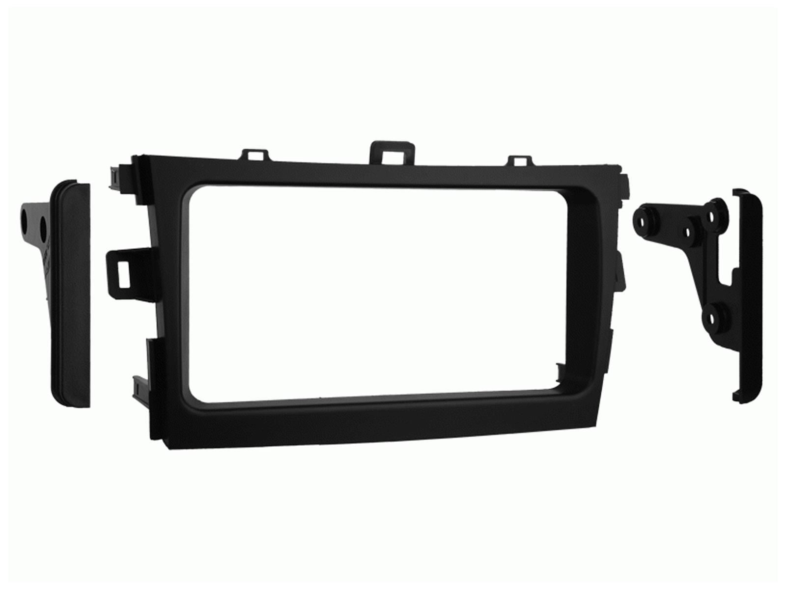 Grundig 6.8" Apple Android Double Din Stereo Fitting Kit + Steering Wheel Stalk Controls to fit Toyota Corolla 2009-11