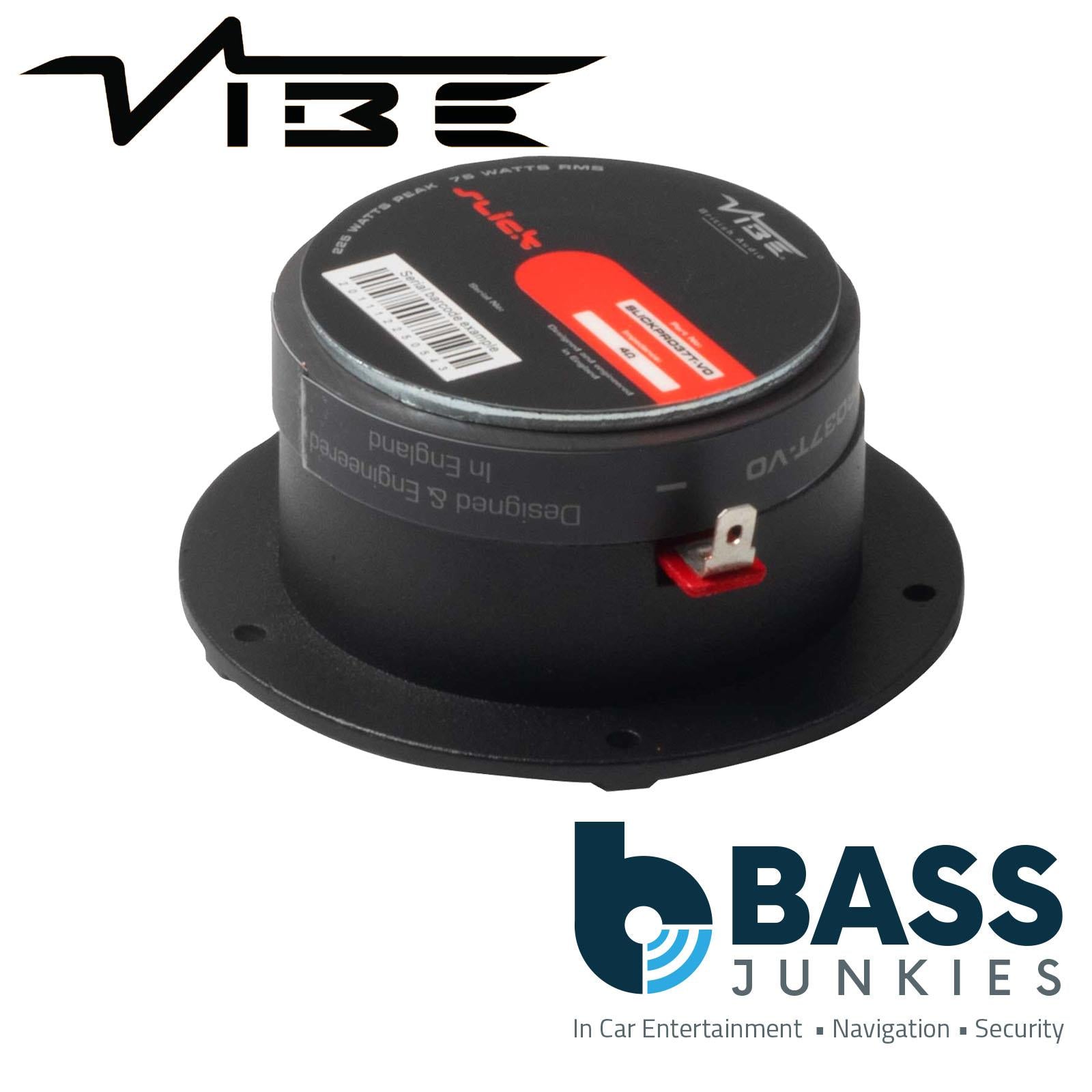 VIBE SLICKPRO37T-V0 3.7" 98mm Titanium Diaphragm Car Tweeter 225W Max Power