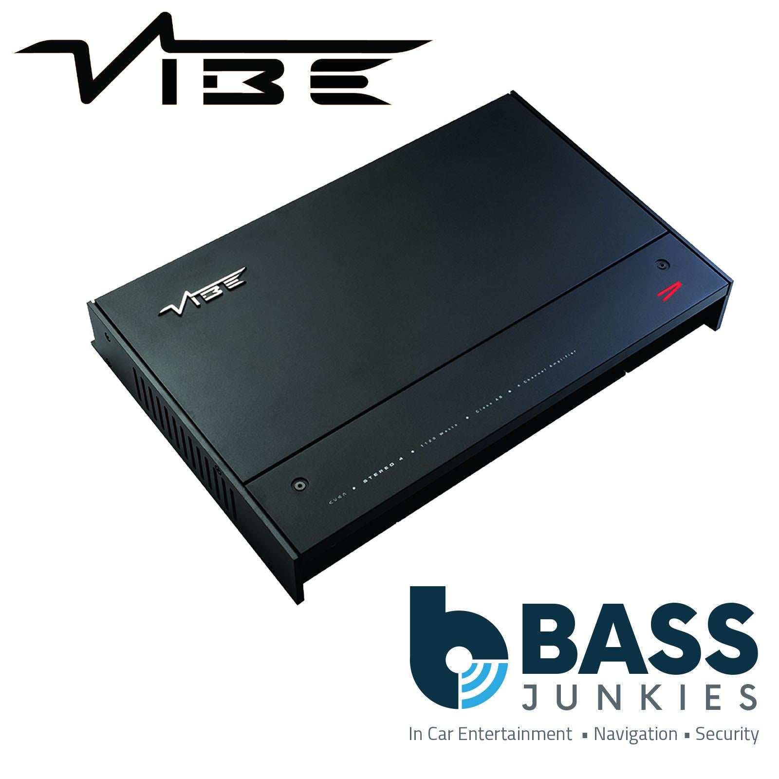 Vibe CVENS4-V4 4 Channel Class AB SQ  Amp 1120 Watts Max Power Car Audio Amplifier