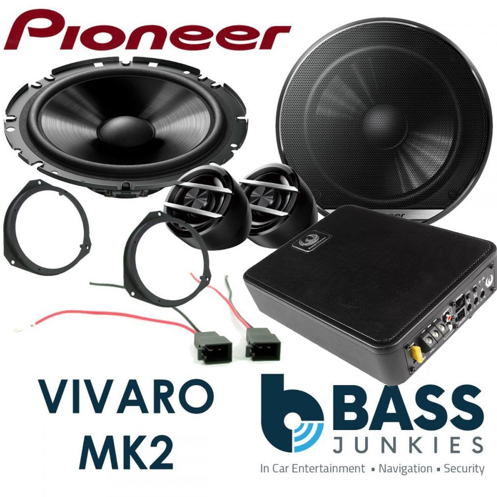 Vauxhall Vivaro MK2 Pioneer Front Door Car Speakers & 900W Underseat Sub Kit
