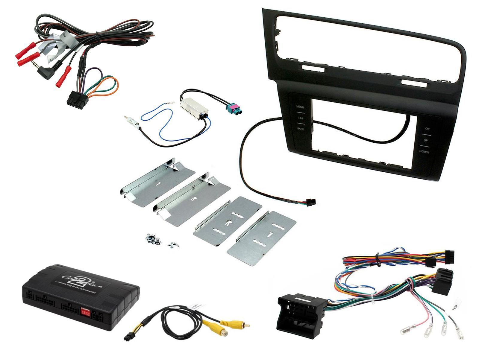 Connects2 CTKVW09L - Volkswagen Golf 2013 Onwards Double Din Fascia & Steering Wheel Interface Installation Kit