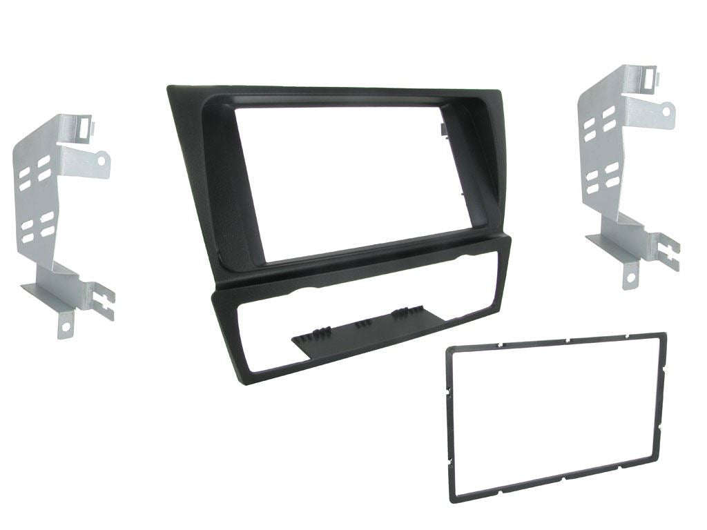 Grundig 6.8" Apple Android Double Din Stereo Fitting Kit + Steering Wheel Stalk Controls to fit BMW 3-Series 2005-12