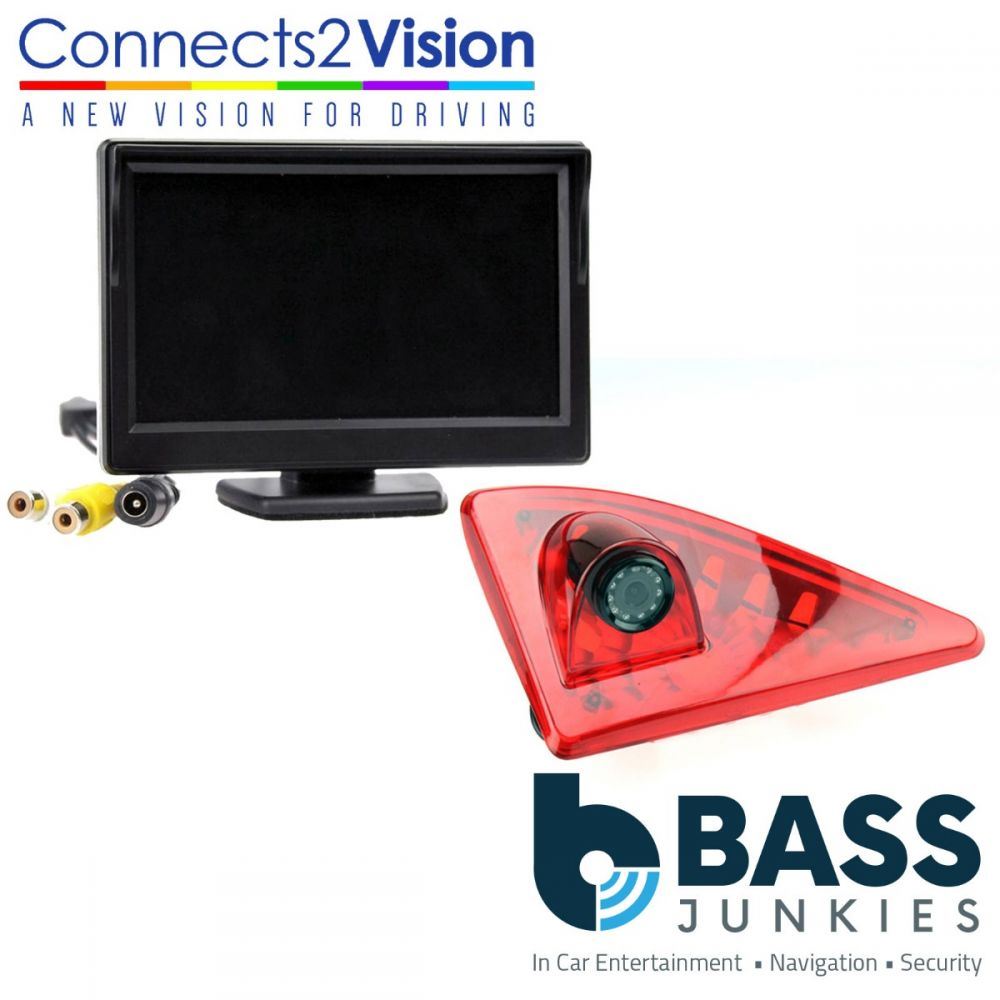 Renault Master 2010 Onwards Van Brake Light Reversing Camera & 5" Screen Kit
