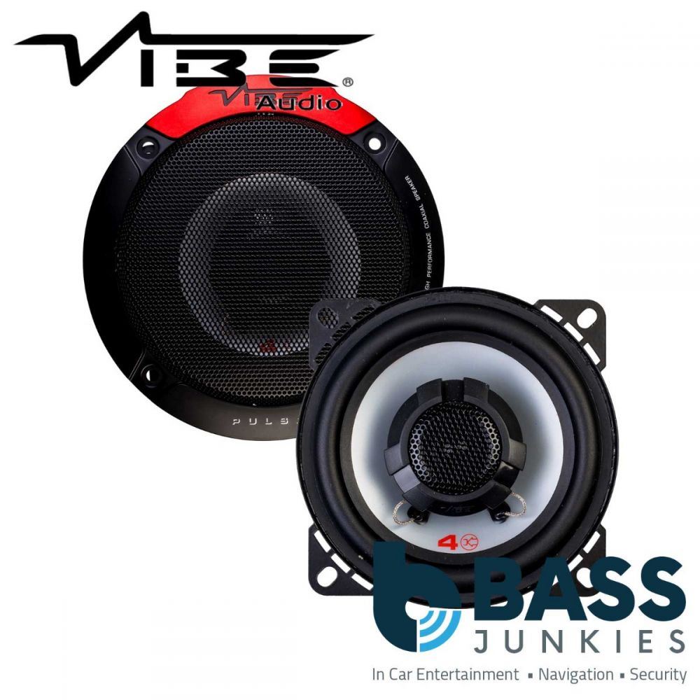 Vibe PULSE 4 - 2 Way 240 Watts a Pair 4" 10cm 100mm Car Van Door Shelf Speakers