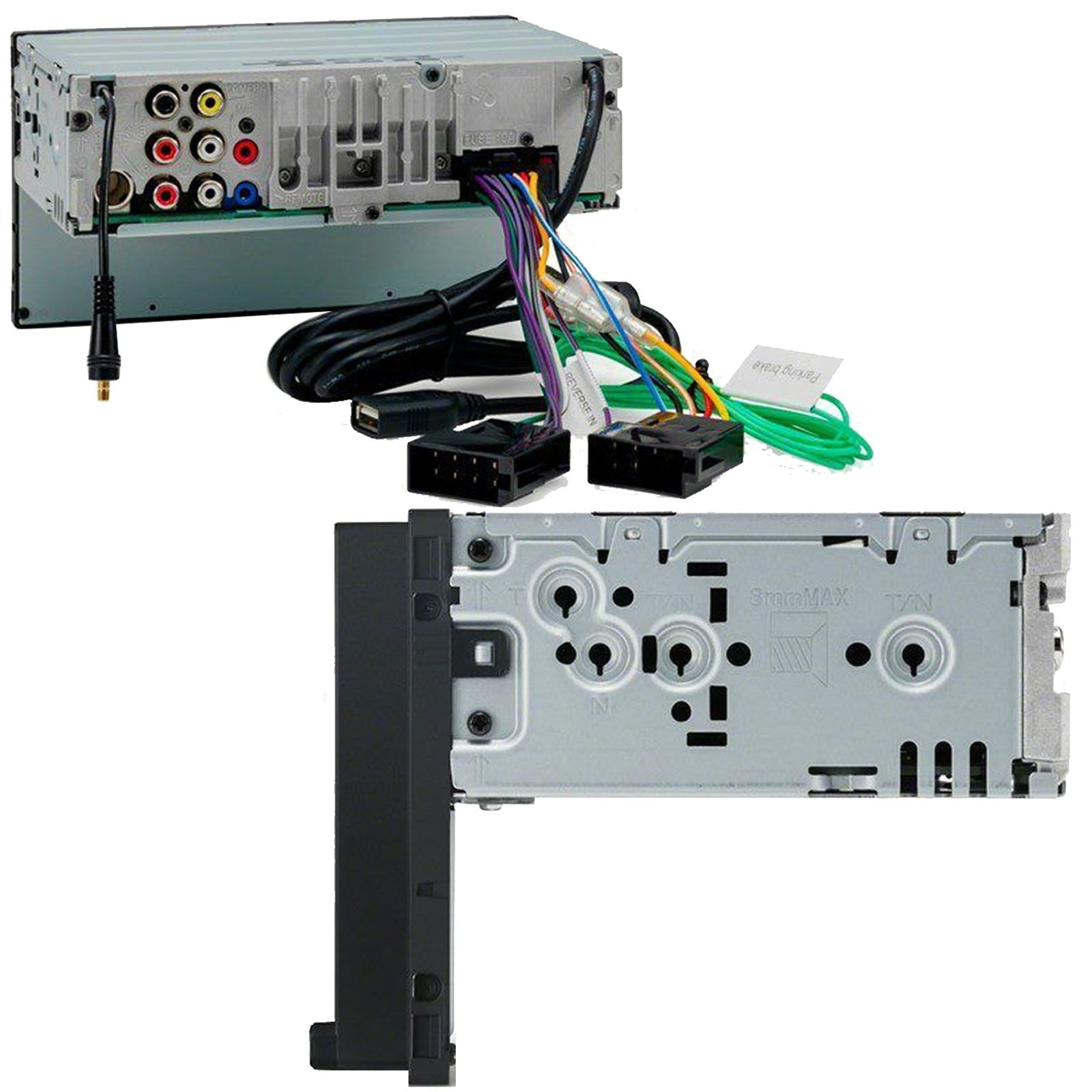SONY DAB+ Apple | Android Double Din Stereo Fitting Kit + Steering Wheel Stalk Controls to fit Honda Civic 2006-11