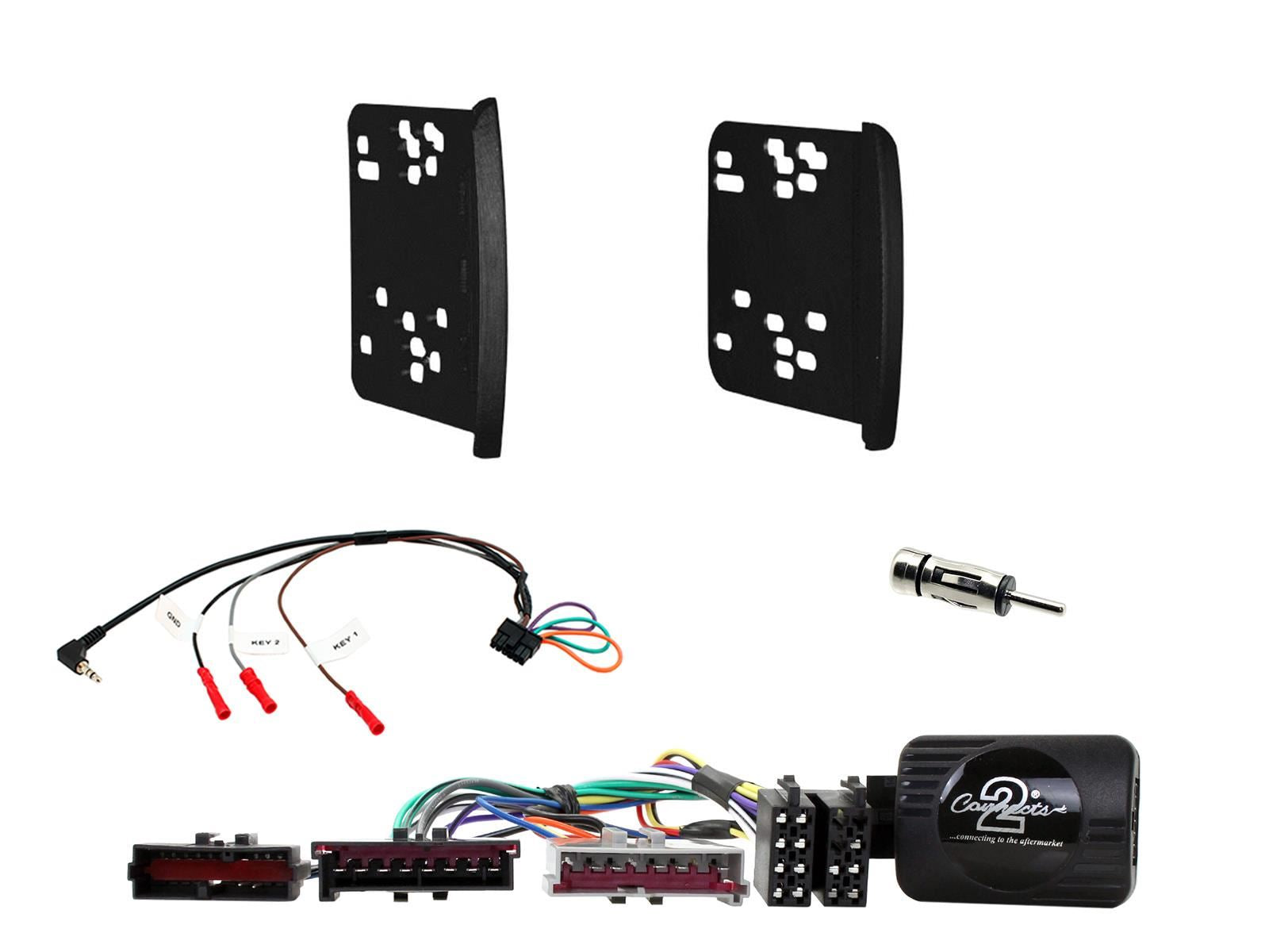 SONY 6.2" Screen Blutooth Double Din Stereo Fitting Kit + Steering Wheel Stalk Controls to fit Ford Focus 1998-04