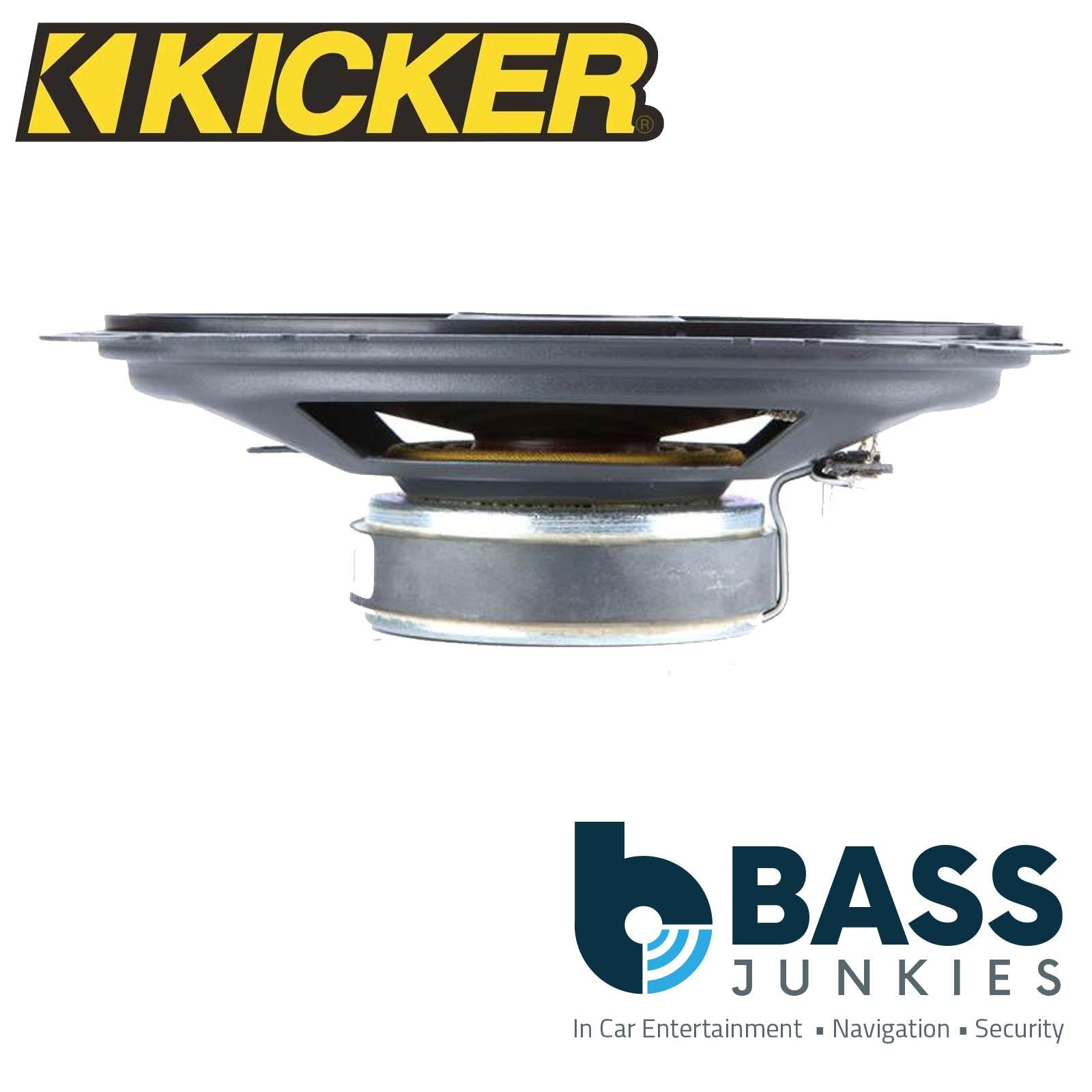 KICKER 47KSC4604 2-Way 4x6 Inch 4 Ohms 150W Max Power Car Audio Coaxial Speakers
