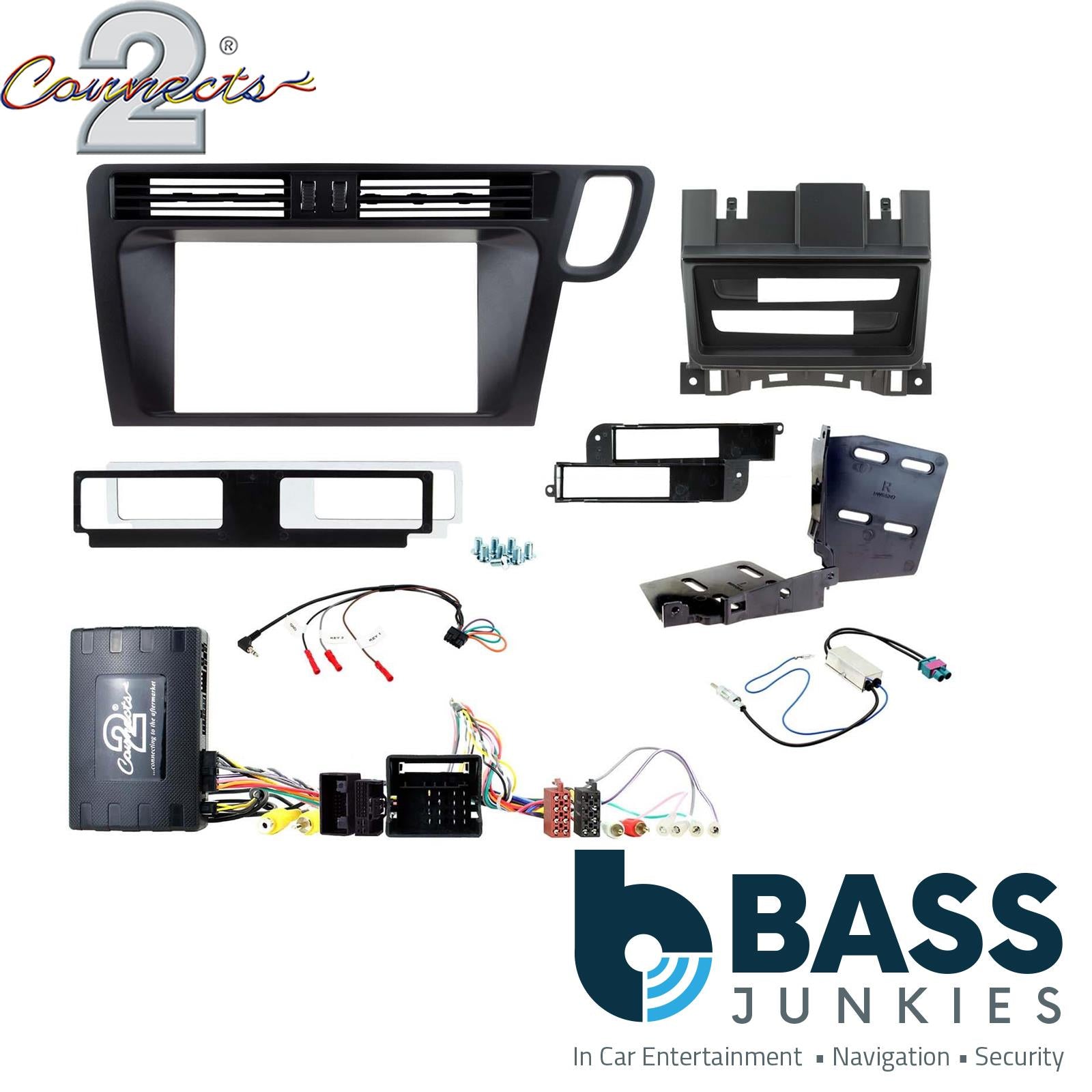 Connects2 CTKAU22 Double Din Steering Wheel Controls Fitting Kit to fit Audi Q5 2008-16
