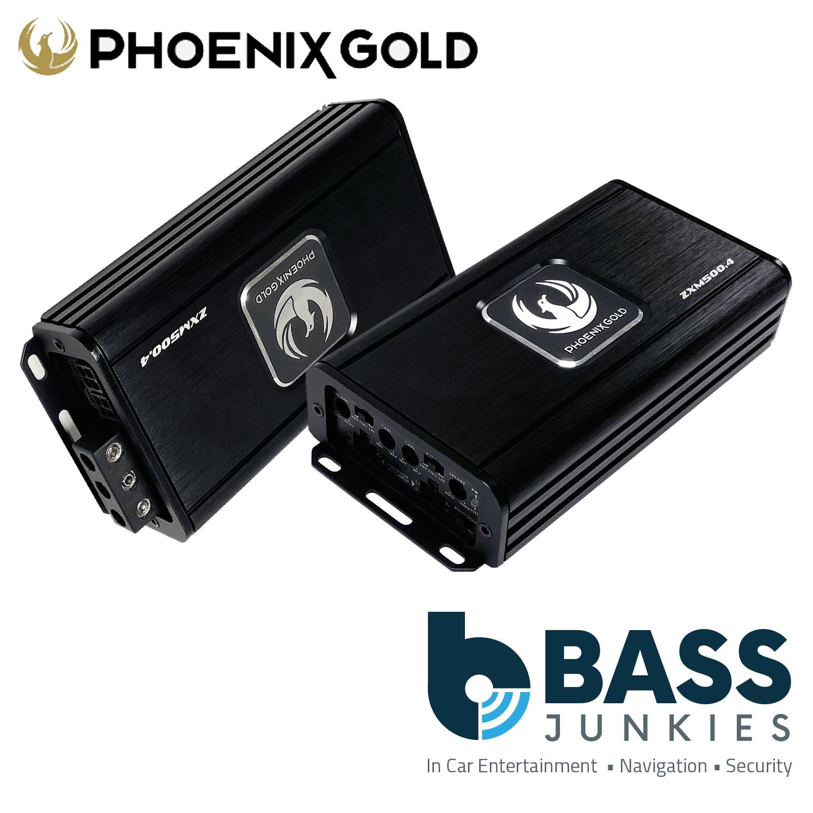 PHOENIX GOLD ZXM500.4  4 channel 1000 Watt Bridgeable Car MINI Micro Amplifier,  4x80W RMS @ 4 Ohms, 4x125W RMS @ 2 Ohms