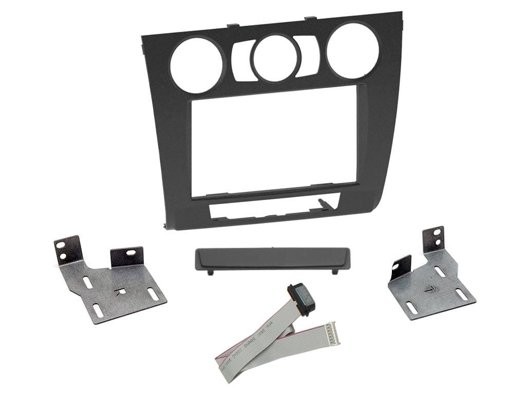Grundig 6.8" Apple Android Double Din Stereo Fitting Kit + Steering Wheel Stalk Controls to fit BMW 1-Series 2007-13