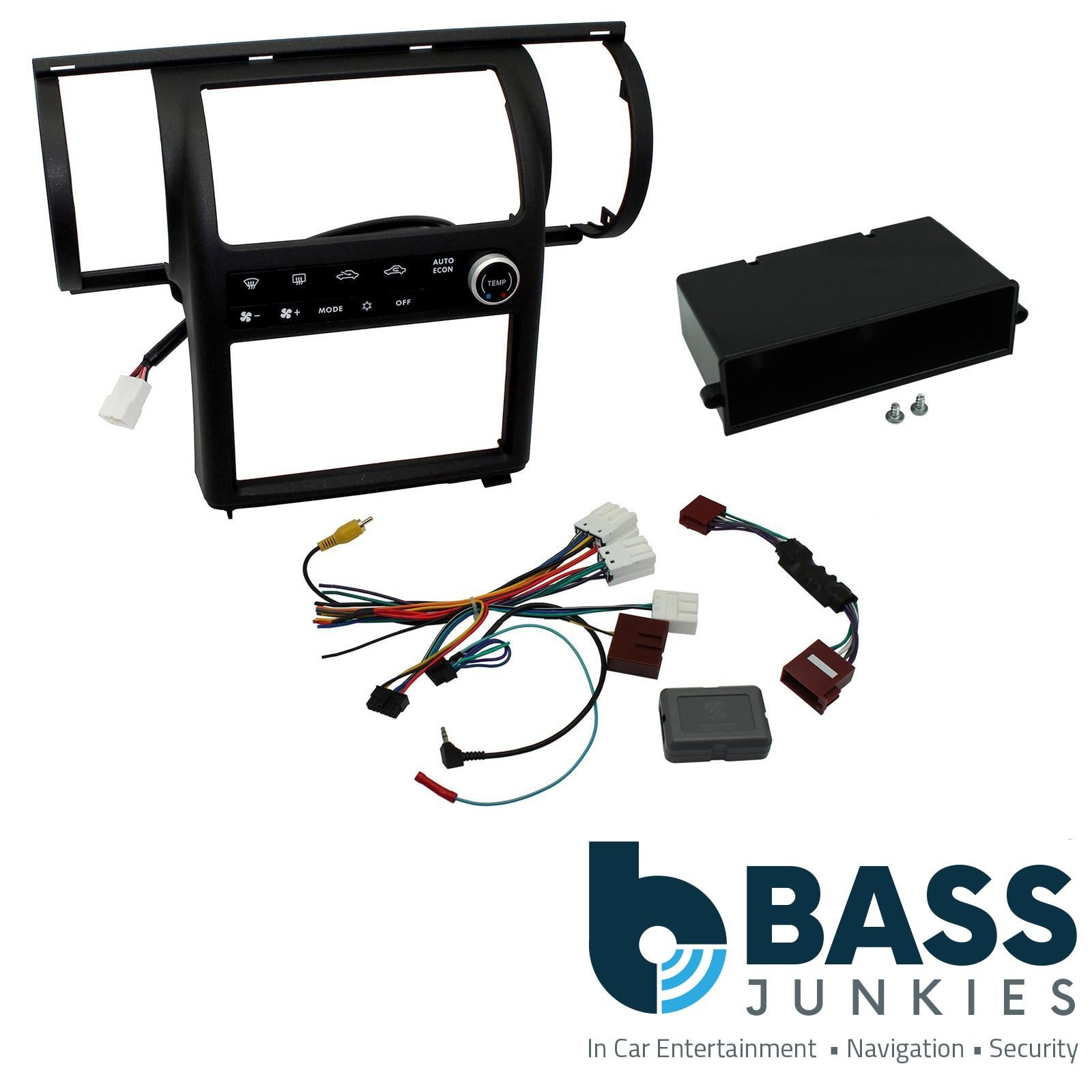Double Din Stereo Fitting Kit + Steering Wheel Stalk Controls to fit Nissan Skyline 2003-04 | Infiniti G35 2003-04