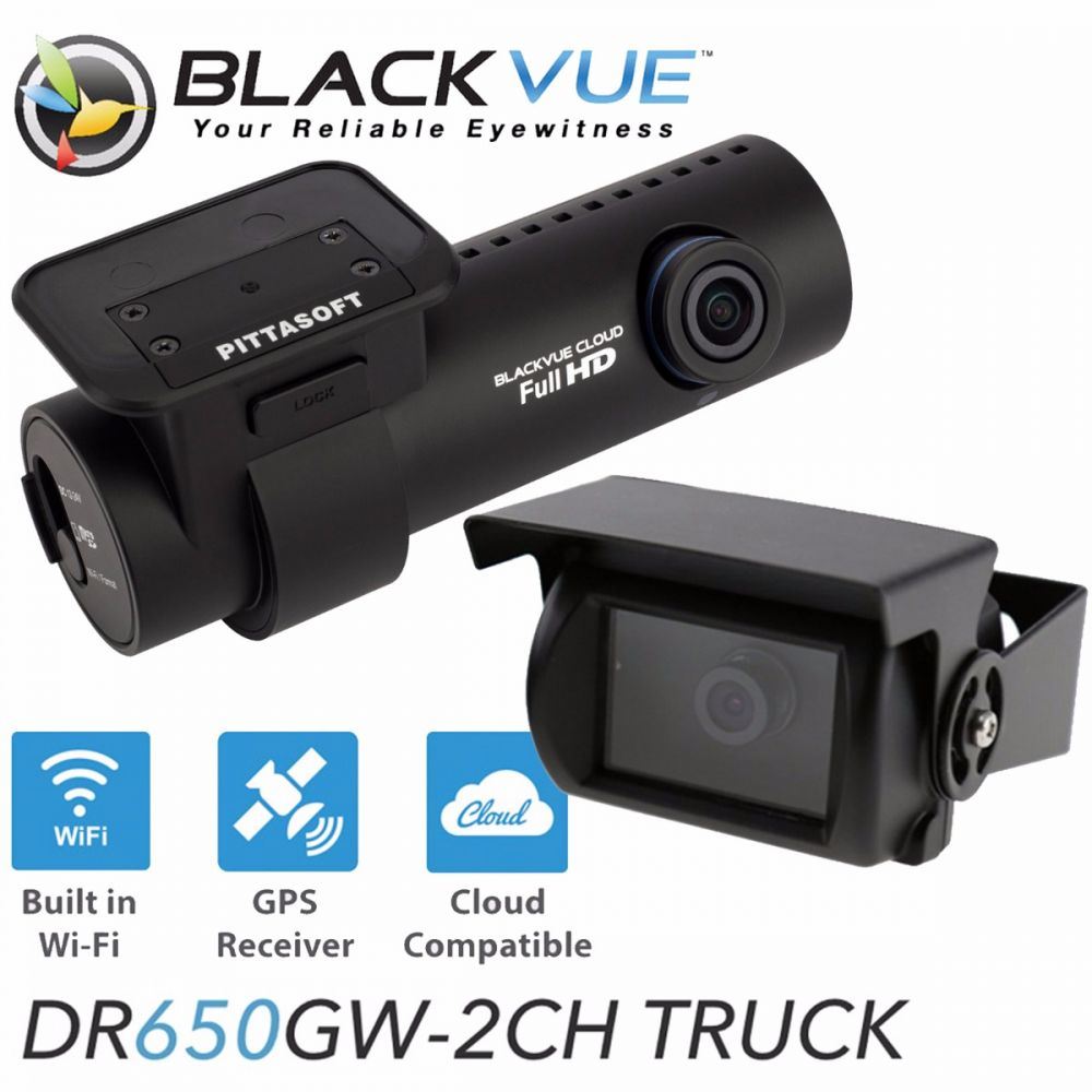 BLACKVUE DR650S 2CH TRUCK 16GB - Front & Rear Full HD Wi-Fi In Car Dash Cam