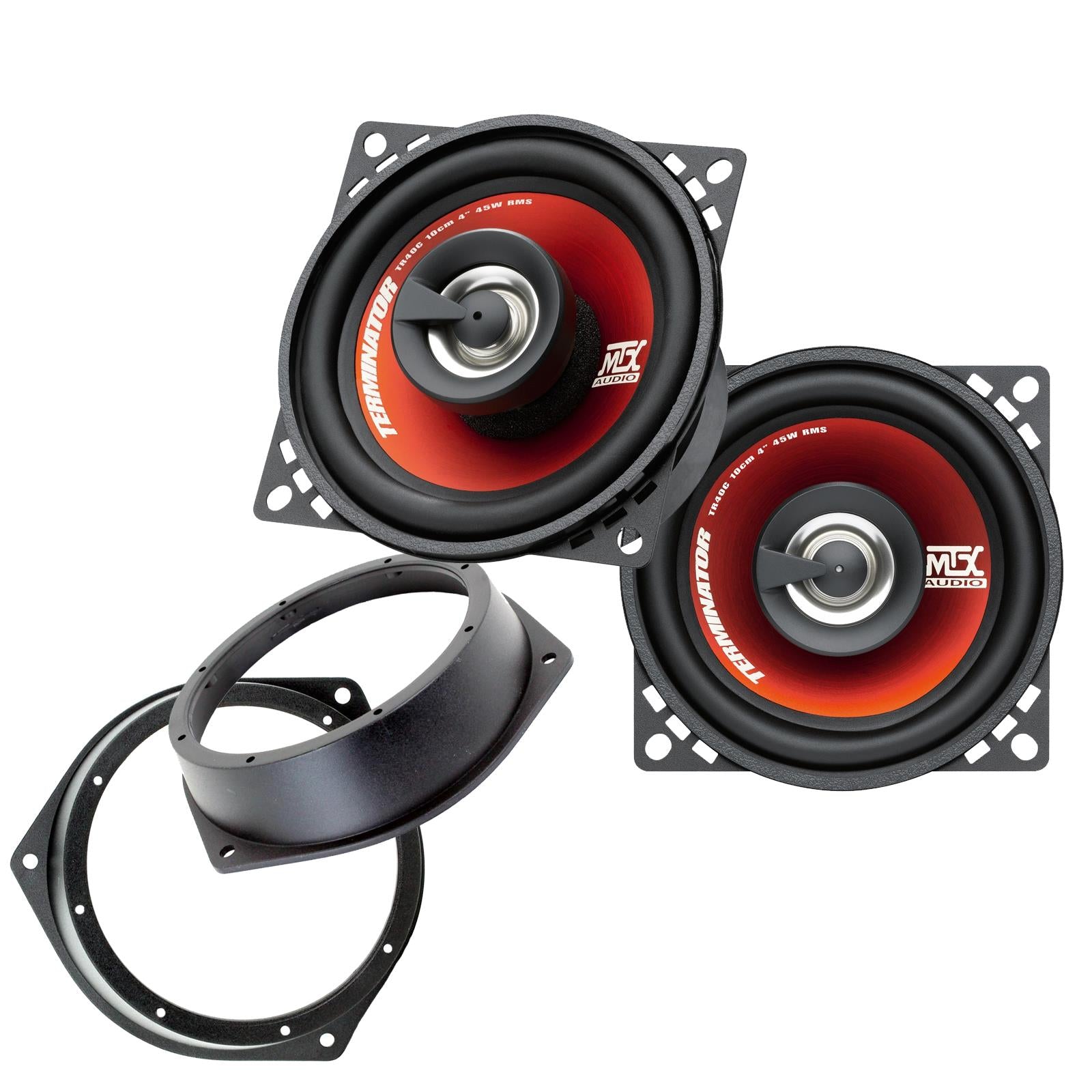 MTX TR40C 100mm/10cm/4" 2-Way Coaxial Car speakers (Per Pair Max 620|90 watts RMS) Fits Vauxhall Vectra 1995-02 | Astra 98-04 | Omega 94-03 | Zafira 99-05 | Vivaro 01-14
