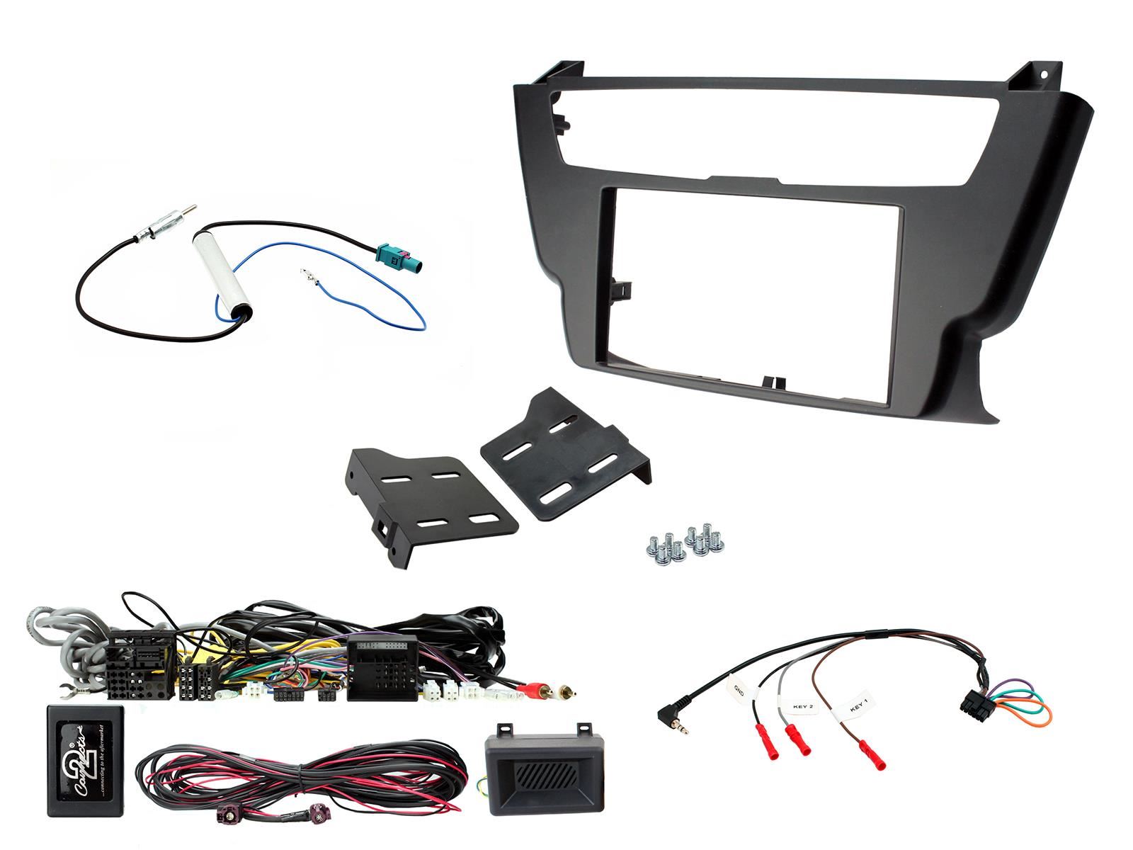 Grundig 6.8" Apple Android Double Din Stereo Fitting Kit + Steering Wheel Stalk Controls to fit BMW 3-Series 2012-16 | BMW 4-Series 2012-16