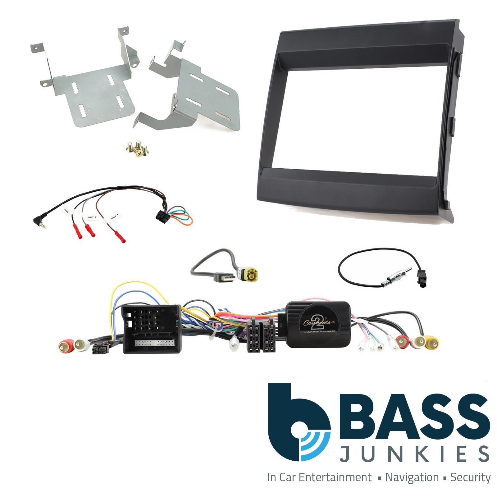 Connects2 Double Din Stereo fitting kit for Porsche Cayenne 2011-2016 Vehicle Specific Stereo Screen Steering Controls Fitting Kit