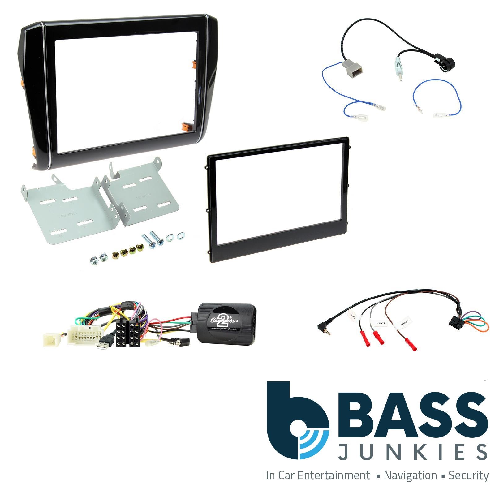 Connects2 CTKSZ10 - Suzuki Swift 2017 Onwards Double Din Fascia Installation Kit