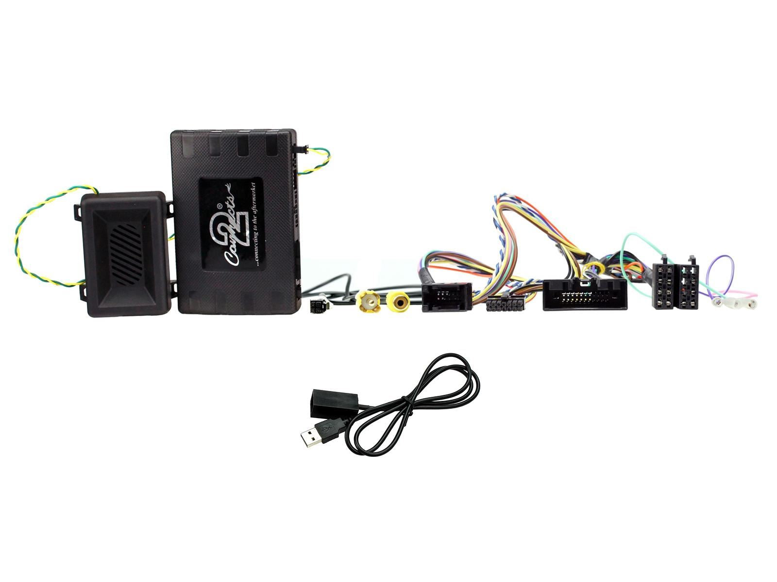 Grundig 6.8" Apple Android Double Din Stereo Fitting Kit + Steering Wheel Stalk Controls to fit Land Rover Discovery 09-11